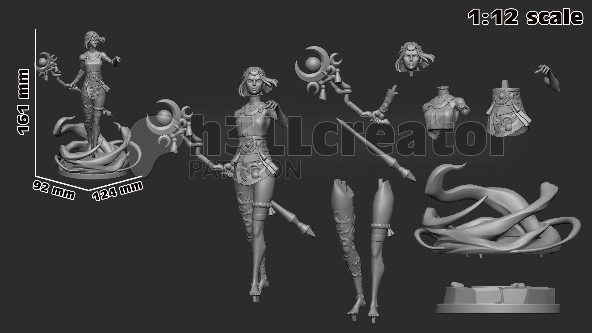 Hades 2 Melinoe Garage Kit | Fanmade Model by Bulkamancer/h3llCreator | Princess of the Underworld | 3D Printed
