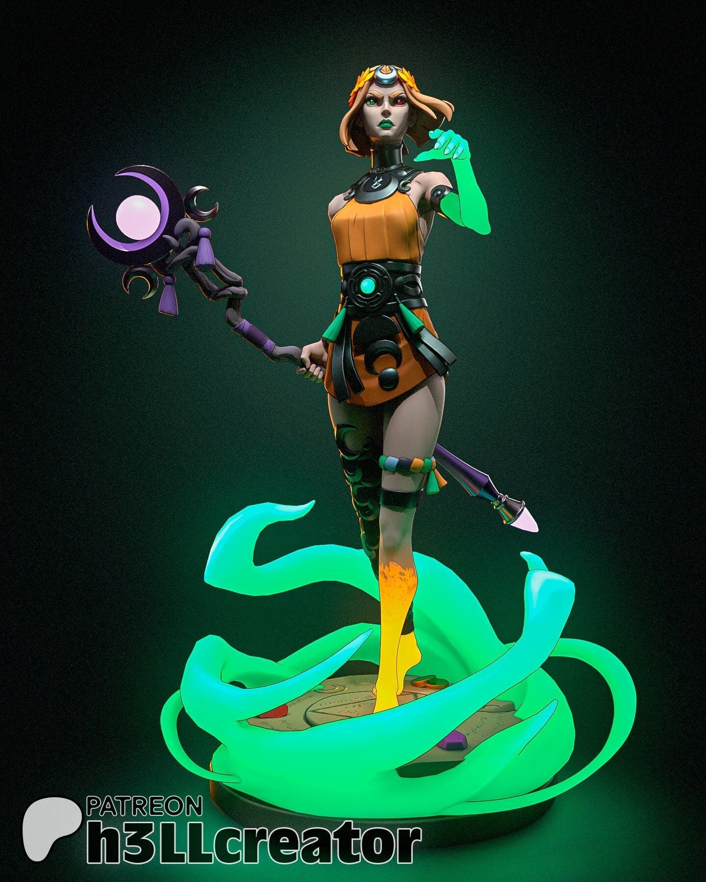 Hades 2 Melinoe Garage Kit | Fanmade Model by Bulkamancer/h3llCreator | Princess of the Underworld | 3D Printed