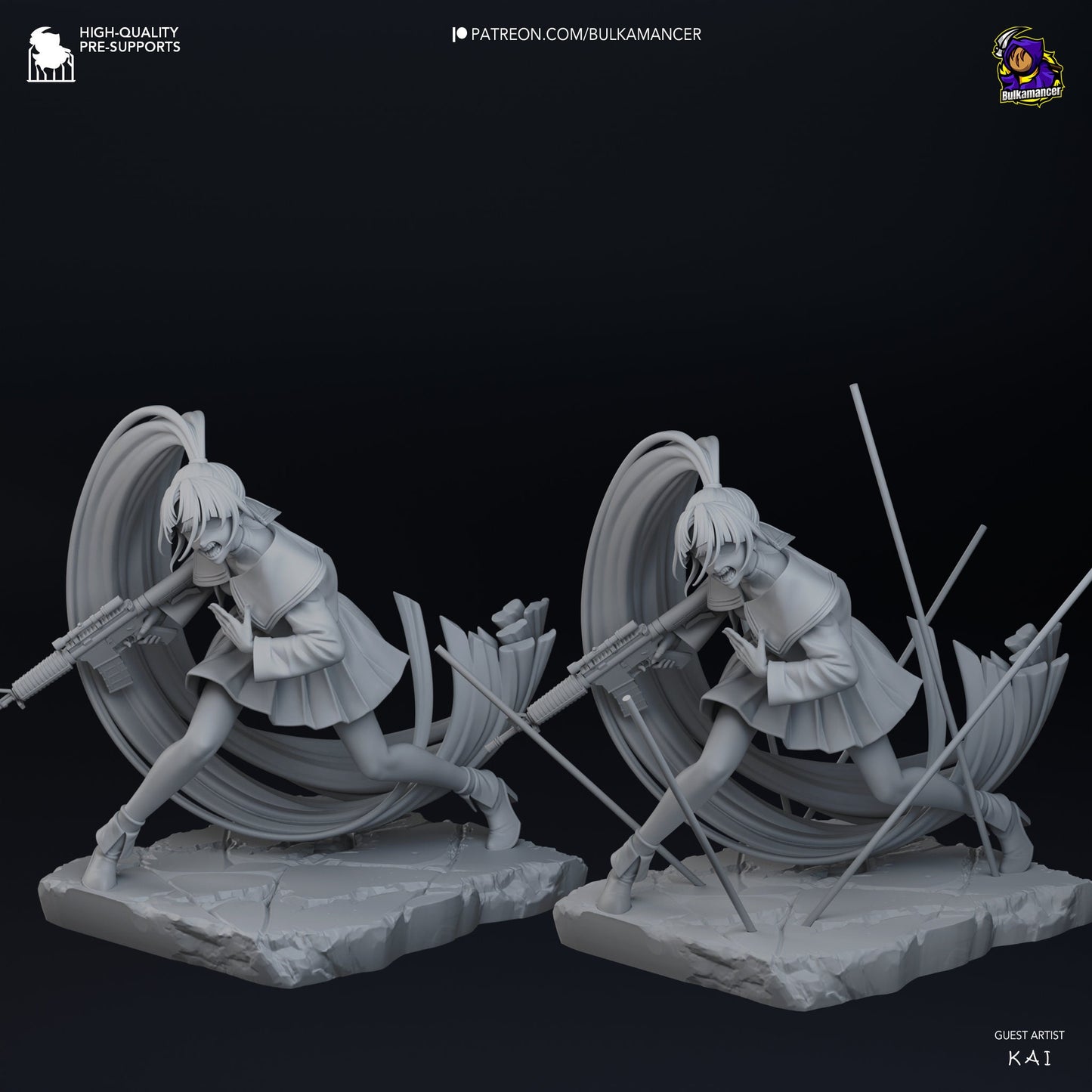Ado Naima Garage Kit | Fanmade Model by Bulkamancer| Forthright Rebel | 3D Printed