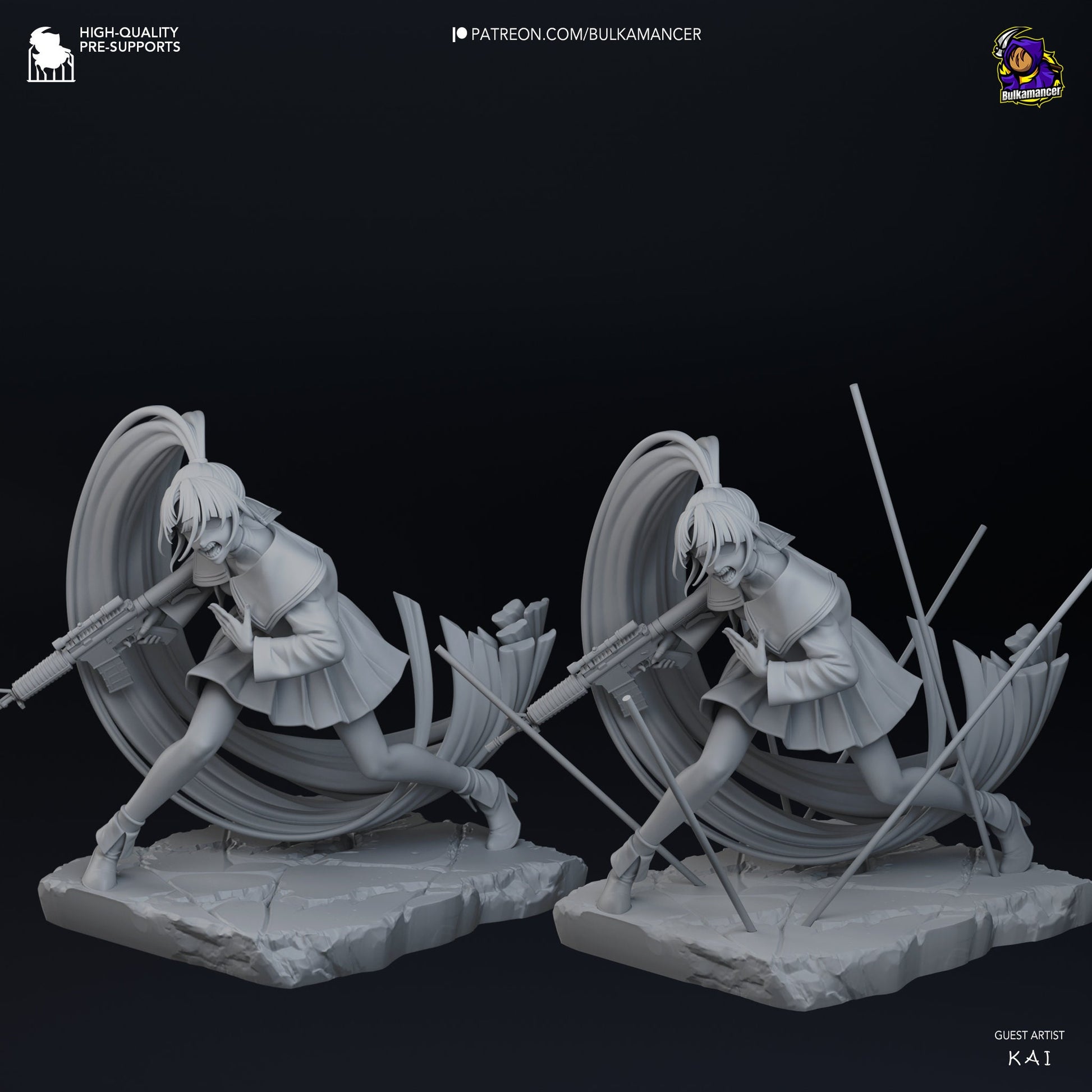 Ado Naima Garage Kit | Fanmade Model by Bulkamancer| Forthright Rebel | 3D Printed