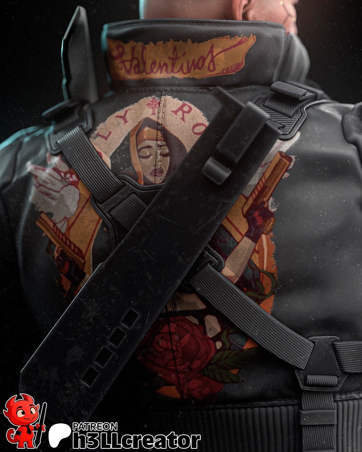 Cyberpunk 2077 Jackie Welles Garage Kit | Fanmade Model by h3llCreator | Night City Legend | 3D Printed