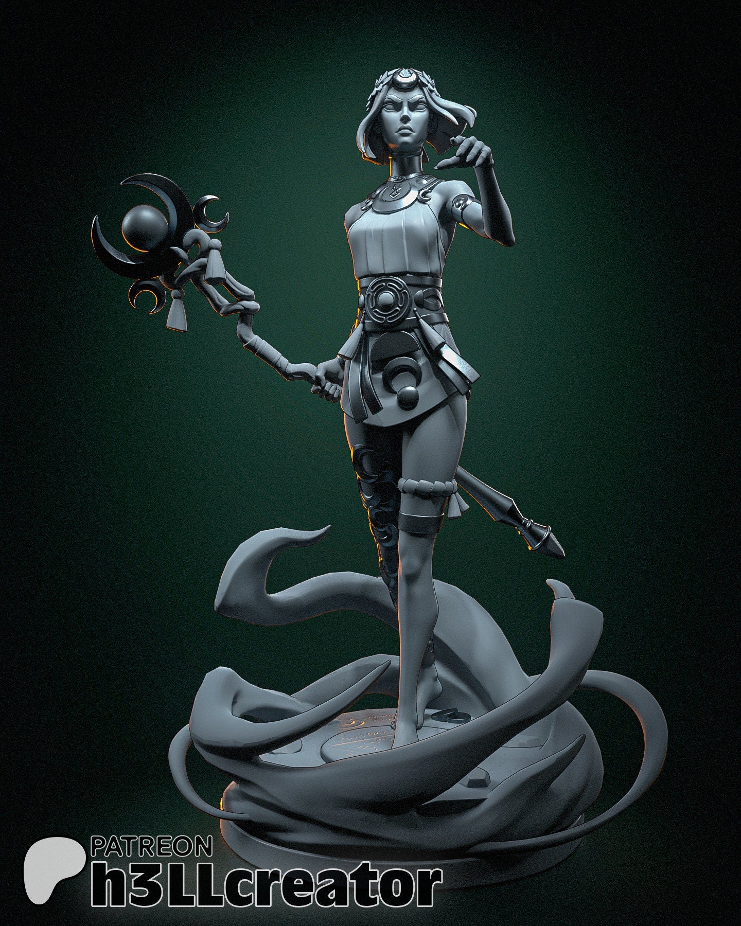 Hades 2 Melinoe Garage Kit | Fanmade Model by Bulkamancer/h3llCreator | Princess of the Underworld | 3D Printed