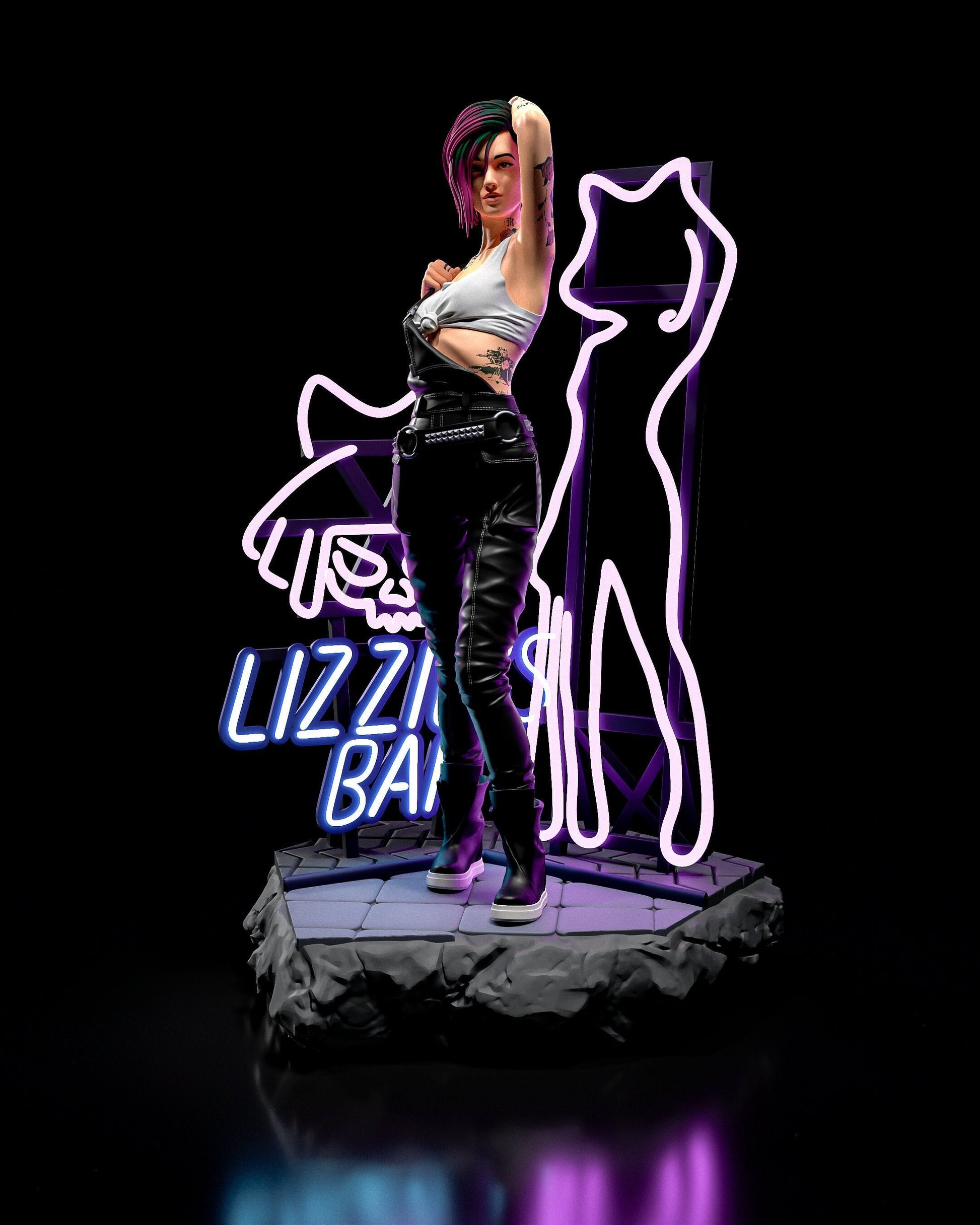 Cyberpunk Judy Garage Kit | Fanmade Model by h3llCreator | The doll | 3D Printed