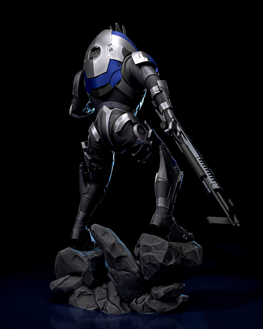 Mass Effect Garrus Garage Kit | Fanmade Model by h3llCreator | The Turian | 3D Printed