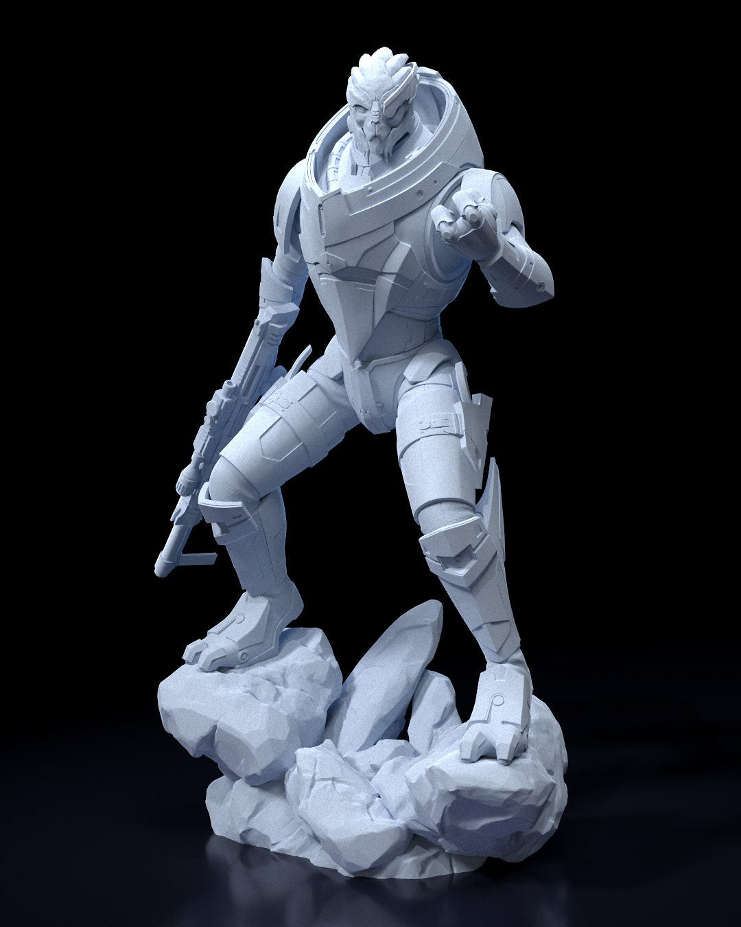 Mass Effect Garrus Garage Kit | Fanmade Model by h3llCreator | The Turian | 3D Printed