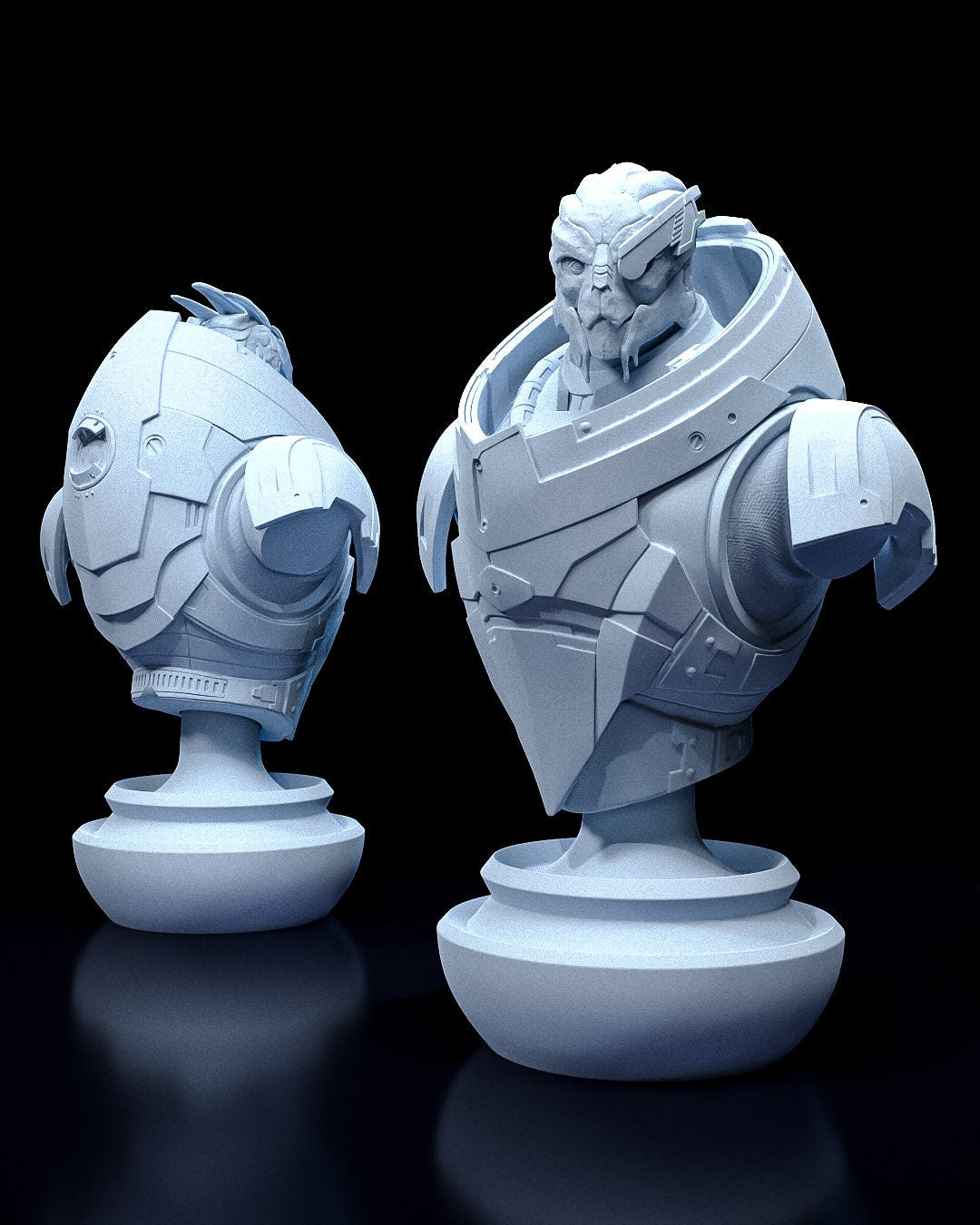 Mass Effect Garrus Garage Kit | Fanmade Model by h3llCreator | The Turian | 3D Printed