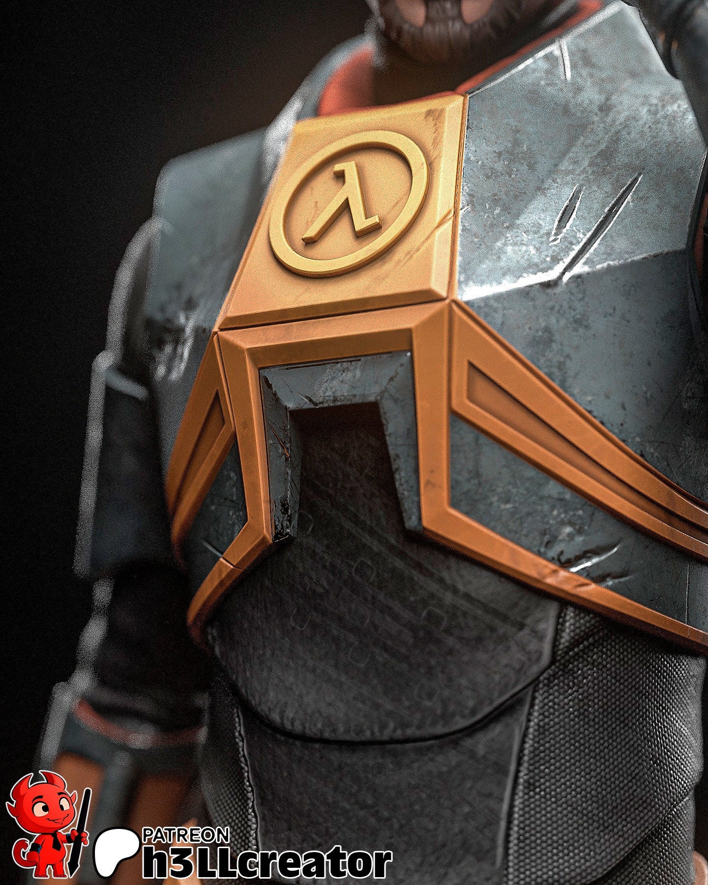 Half-Life Gordon Freeman Garage Kit | Fanmade Model by h3llCreator | The Silent Protagonist | 3D Printed