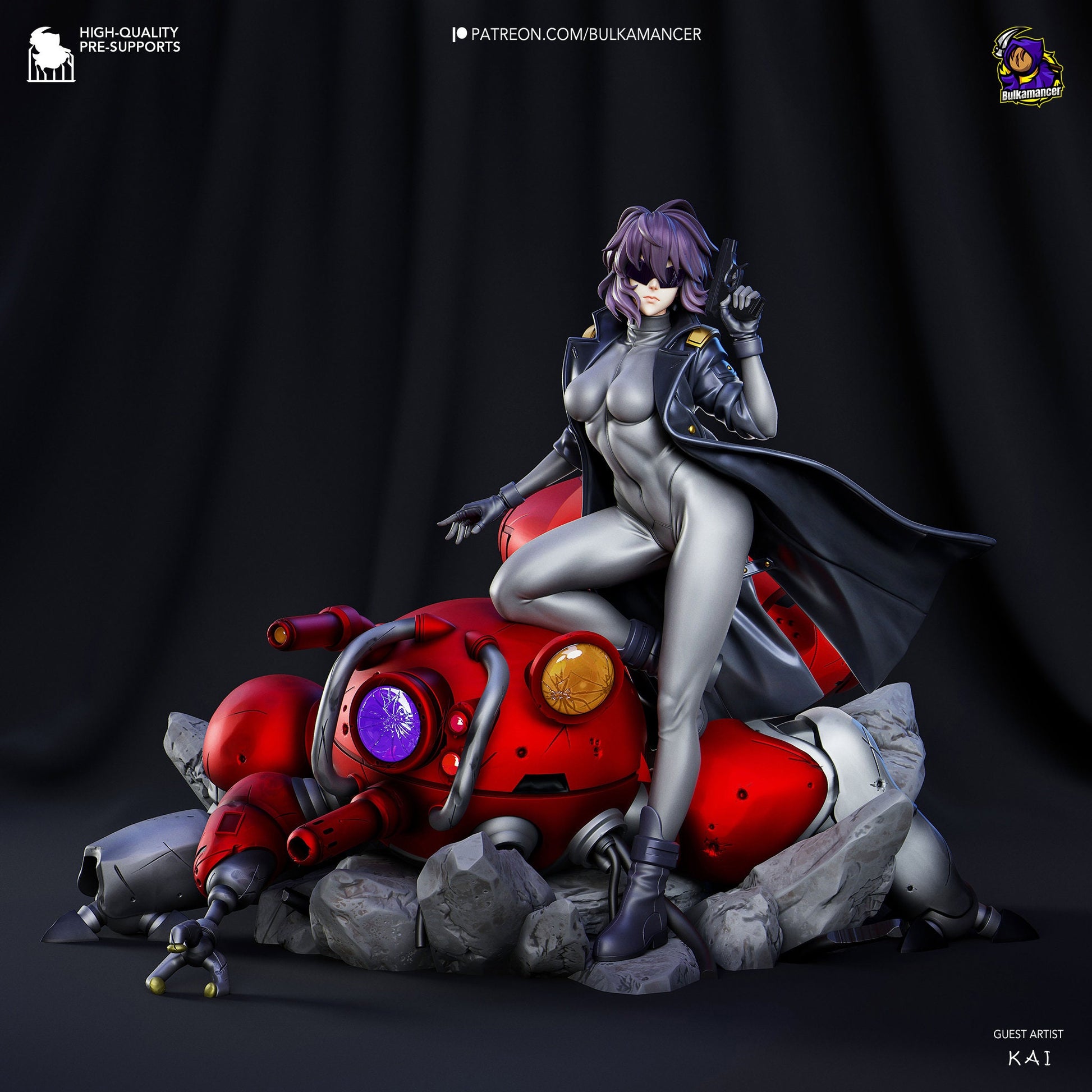 Ghost in the Shell Motoko Kusanagi Garage Kit | Fanmade Model by Bulkamancer| The Major of Section 9 | 3D Printed