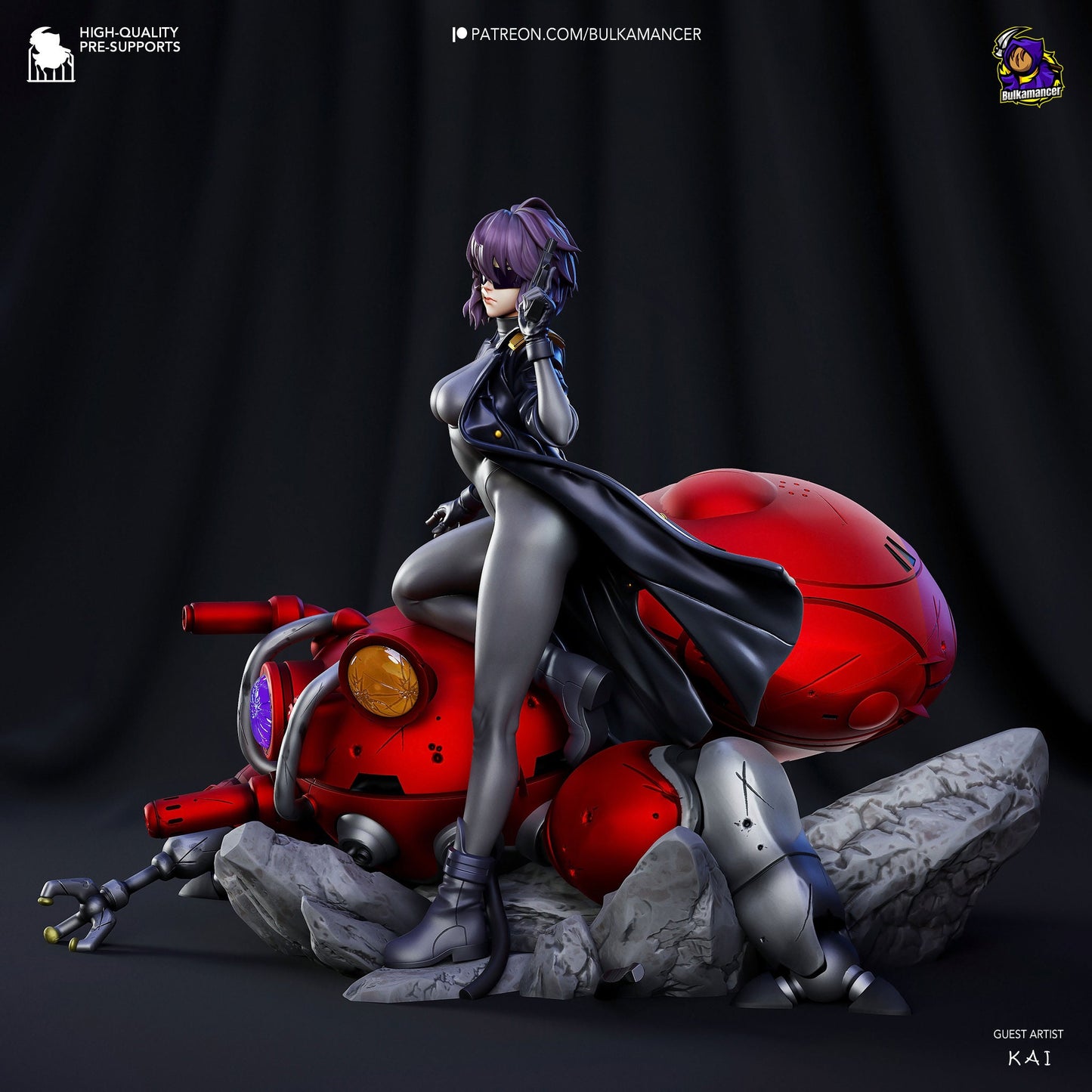 Ghost in the Shell Motoko Kusanagi Garage Kit | Fanmade Model by Bulkamancer| The Major of Section 9 | 3D Printed