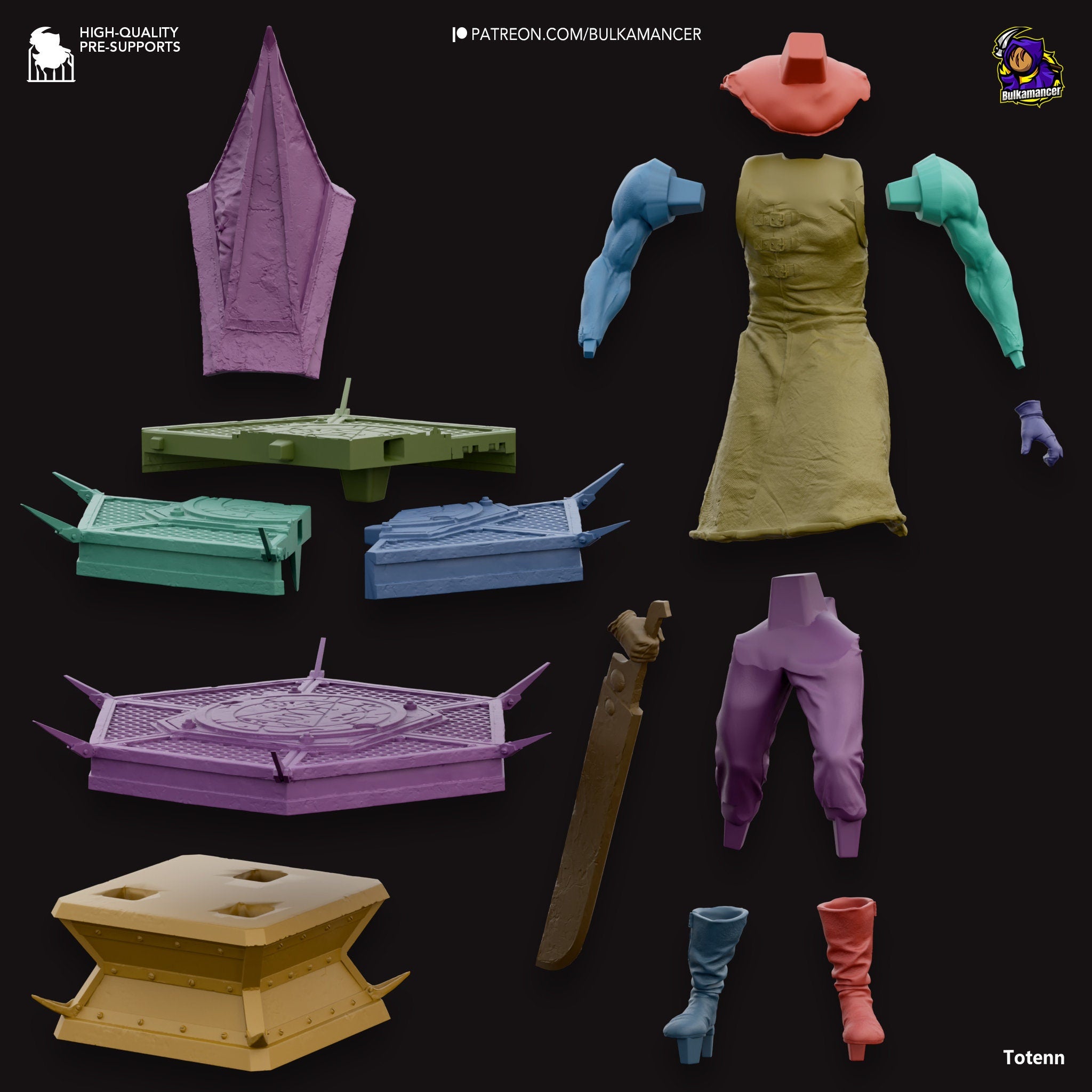 Silent Hill Pyramid Head Garage Kit | 3D Printed Model by