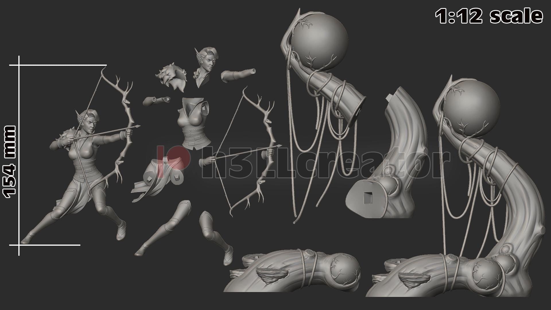 Ranger Garage Kit | Fanmade Model | Champion of Pelor | 3D Printed