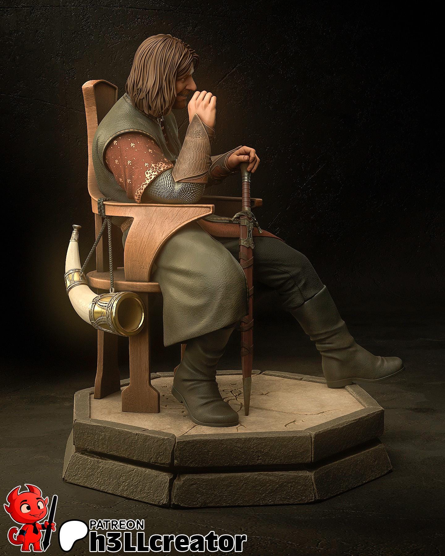 LOTR Boromir Garage Kit | Fanmade Model | One does not simply... | 3D Printed