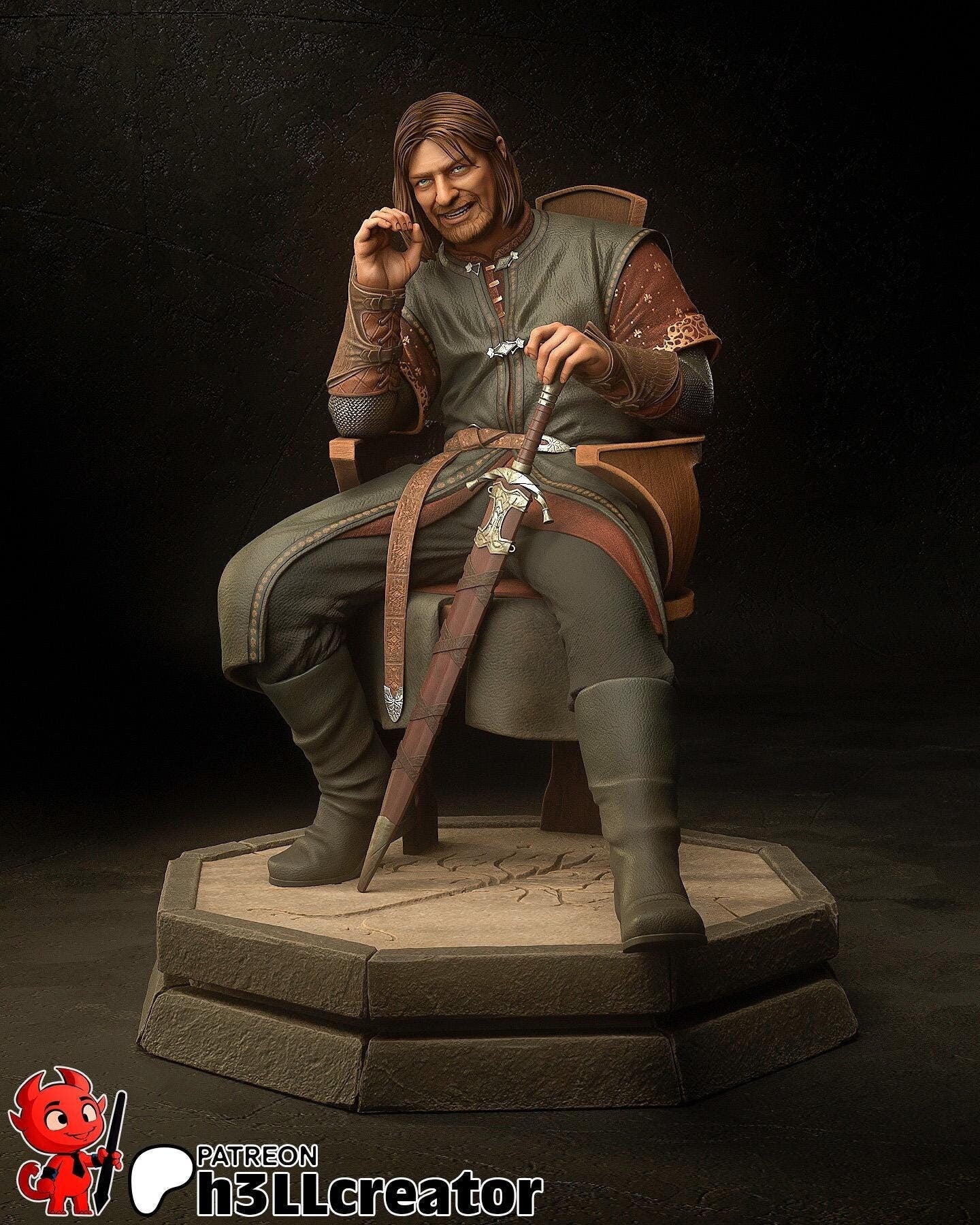 LOTR Boromir Garage Kit | Fanmade Model | One does not simply... | 3D Printed