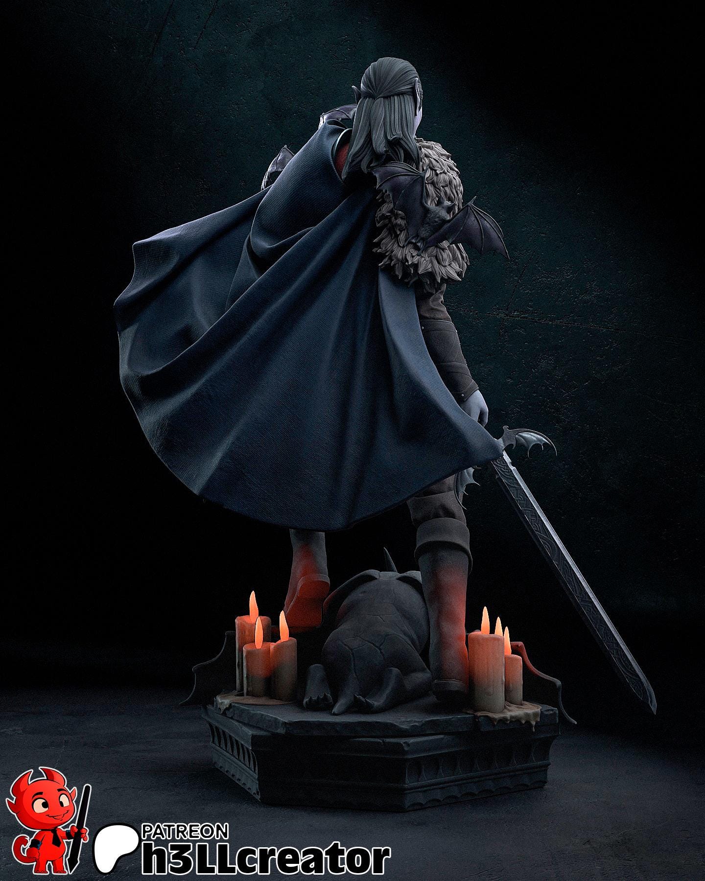 Strahd von Zarovich Garage Kit | Fanmade Model by h3llCreator | Curse of Strahd | 3D Printed - Sephiknot