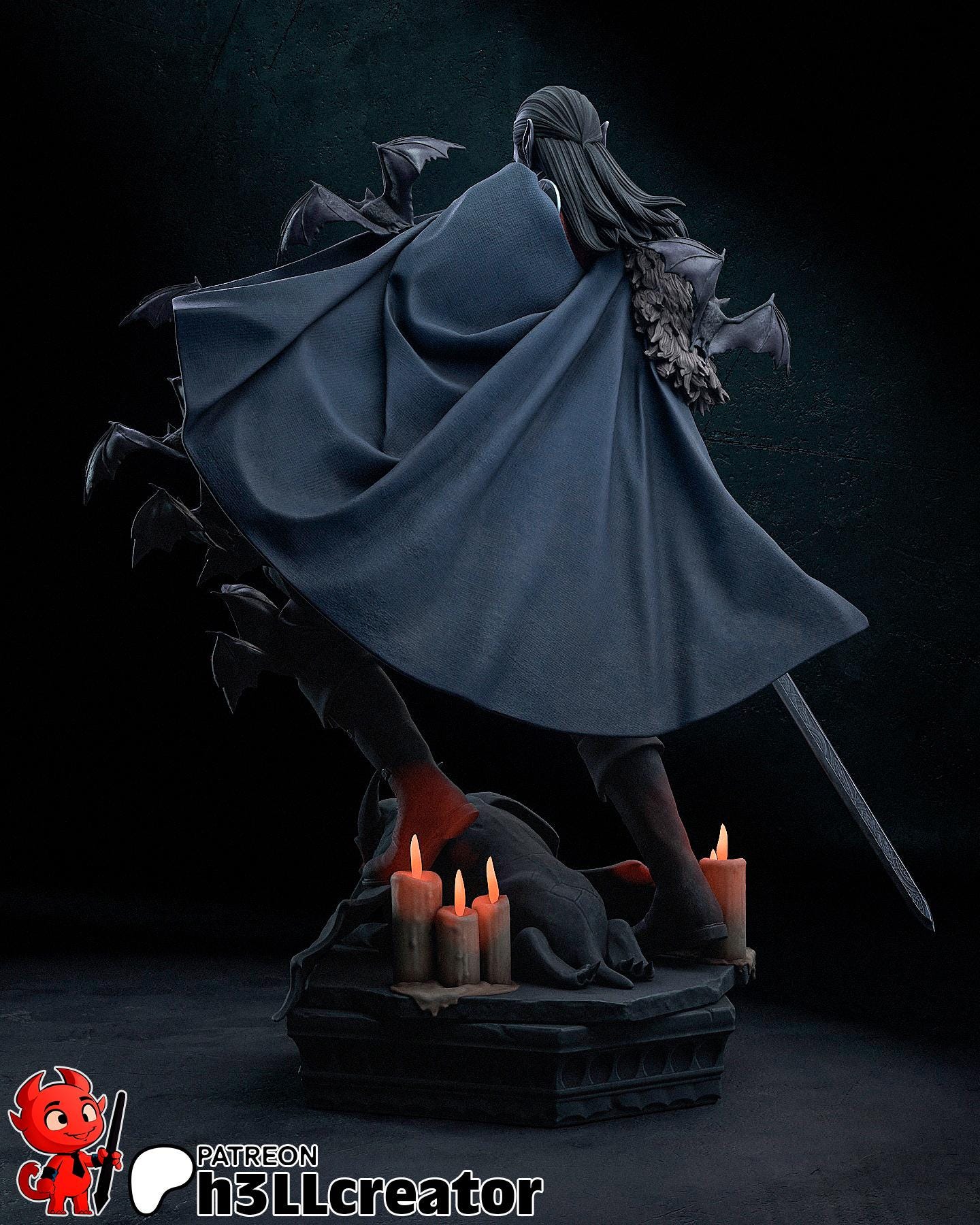 Strahd von Zarovich Garage Kit | Fanmade Model by h3llCreator | Curse of Strahd | 3D Printed - Sephiknot