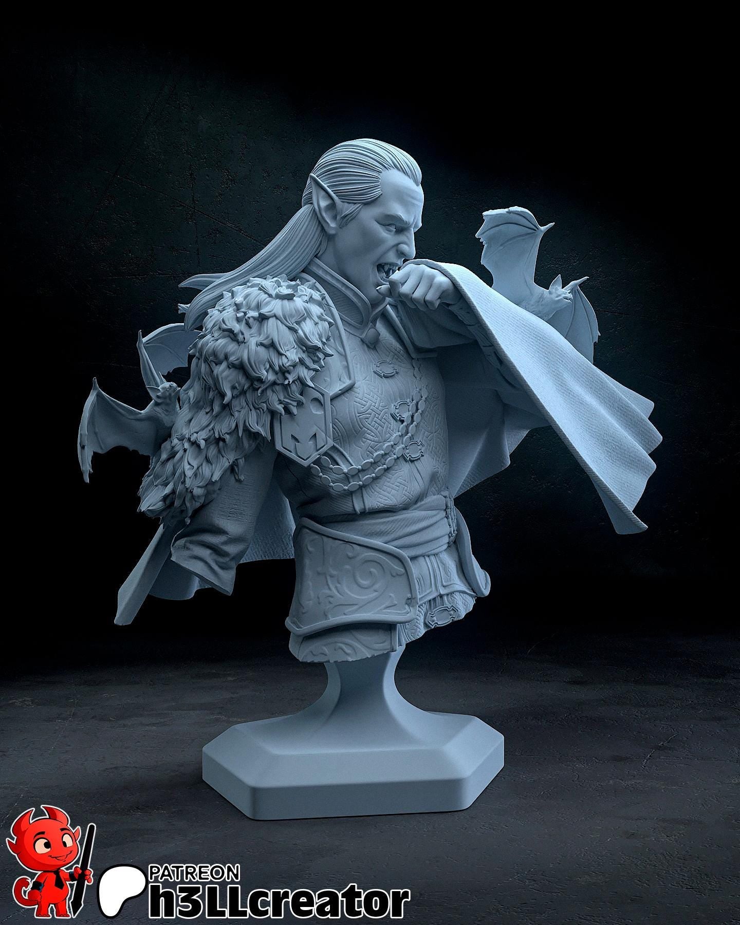 Strahd von Zarovich Garage Kit | Fanmade Model by h3llCreator | Curse of Strahd | 3D Printed - Sephiknot