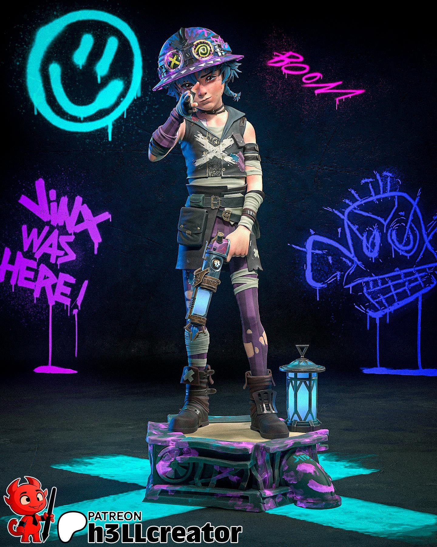 Arcane Isha Garage Kit | Fanmade Model by h3llCreator & Bulkamancer | Mini Jinx really | 3D Printed - Sephiknot