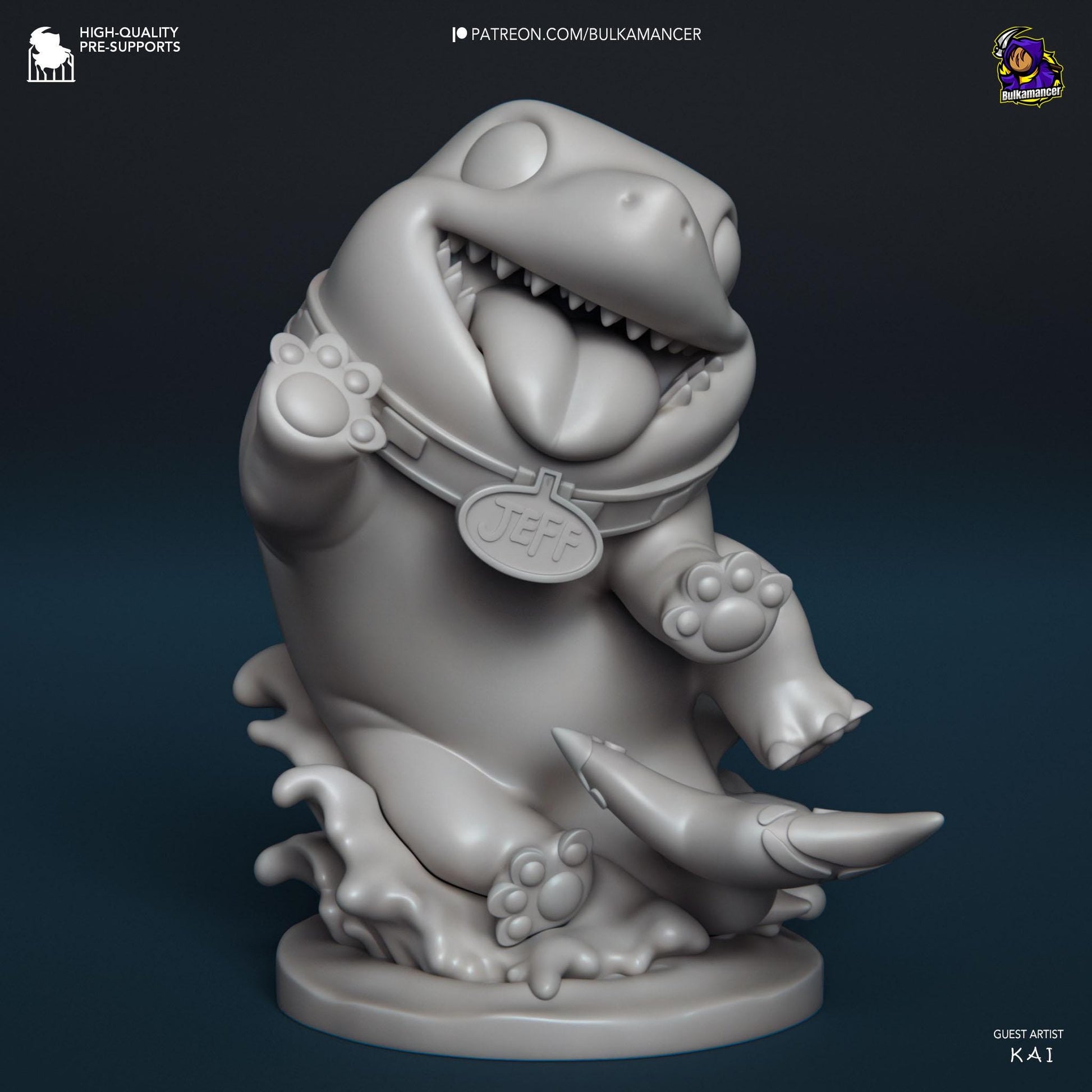 Jeff | Fanmade Model by Bulkamancer| Land Shark | 3D Printed - Sephiknot