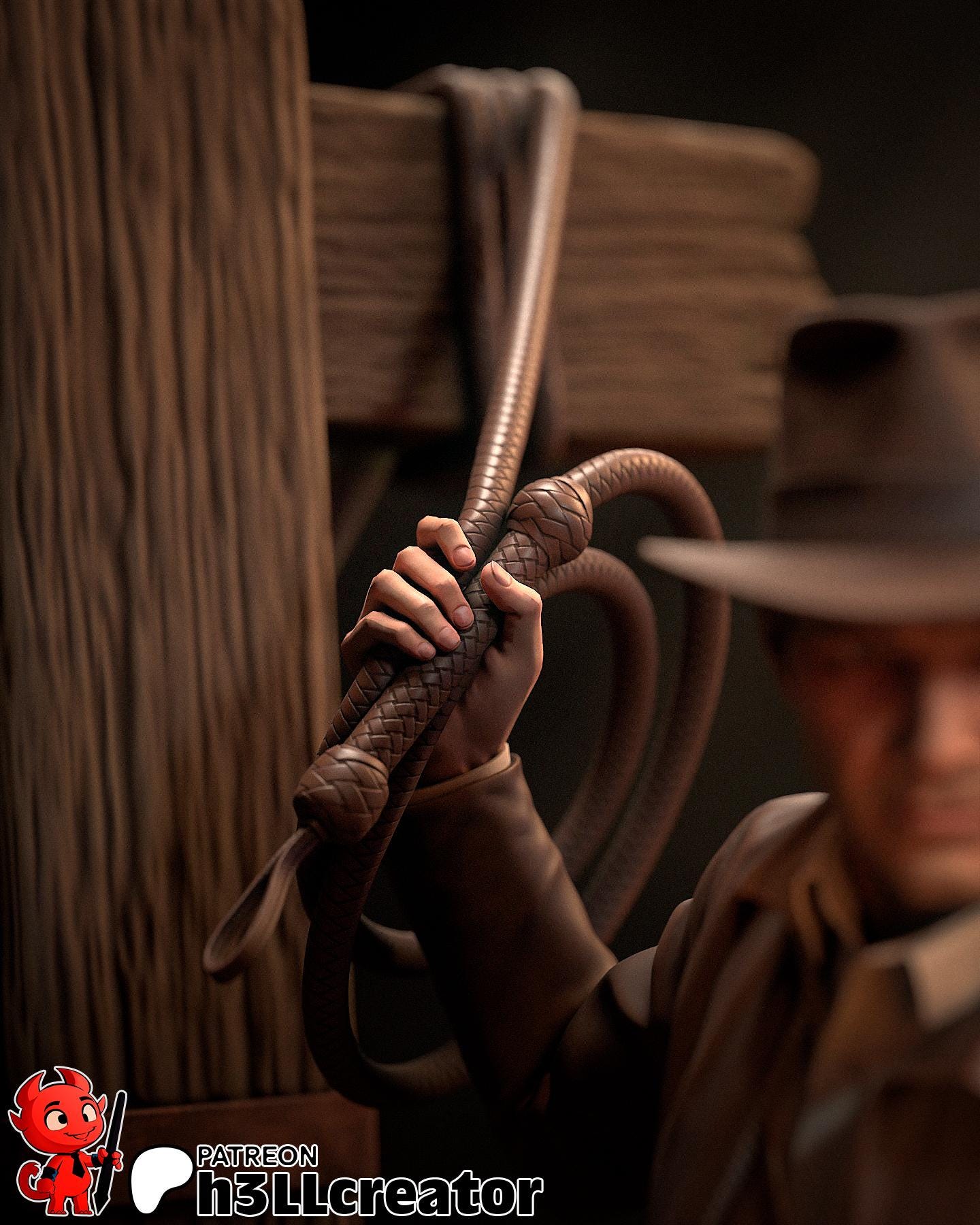 Indiana Jones Garage Kit | Fanmade Model by h3llCreator | The Great Circle | 3D Printed