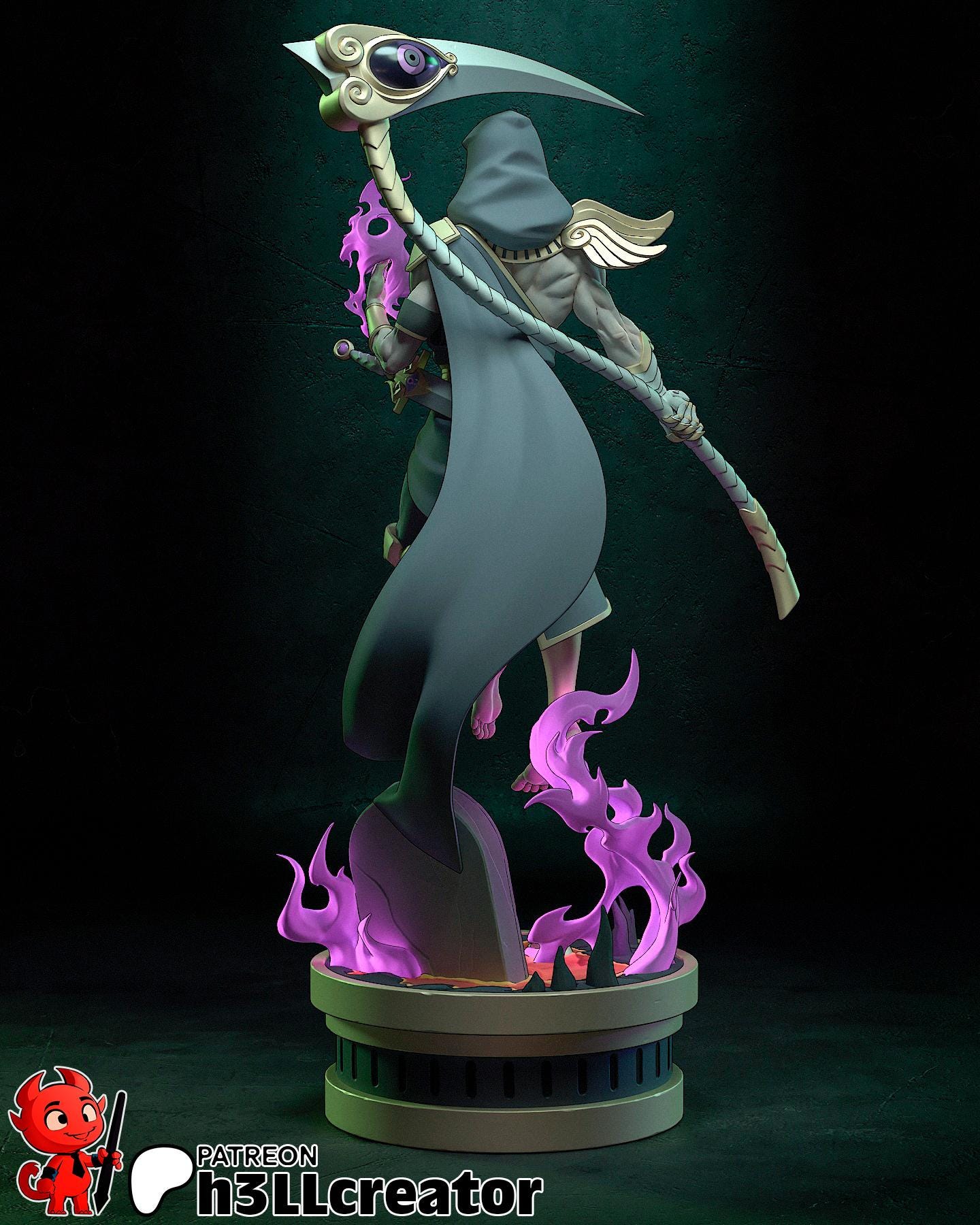 Hades Thanatos Garage Kit | Fanmade Model by h3llCreator | Death Incarnate | 3D Printed