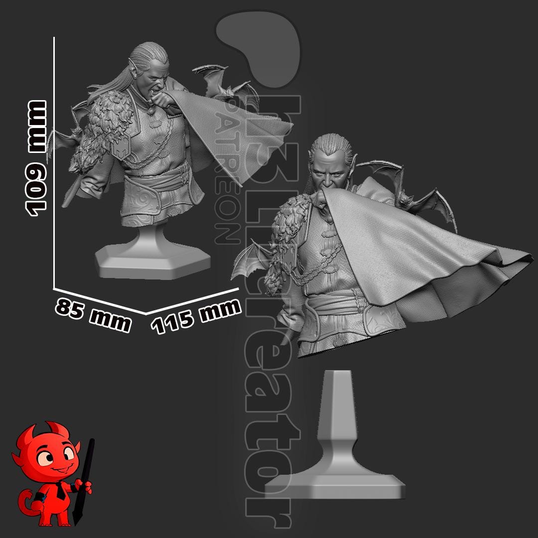Strahd von Zarovich Garage Kit | Fanmade Model by h3llCreator | Curse of Strahd | 3D Printed - Sephiknot