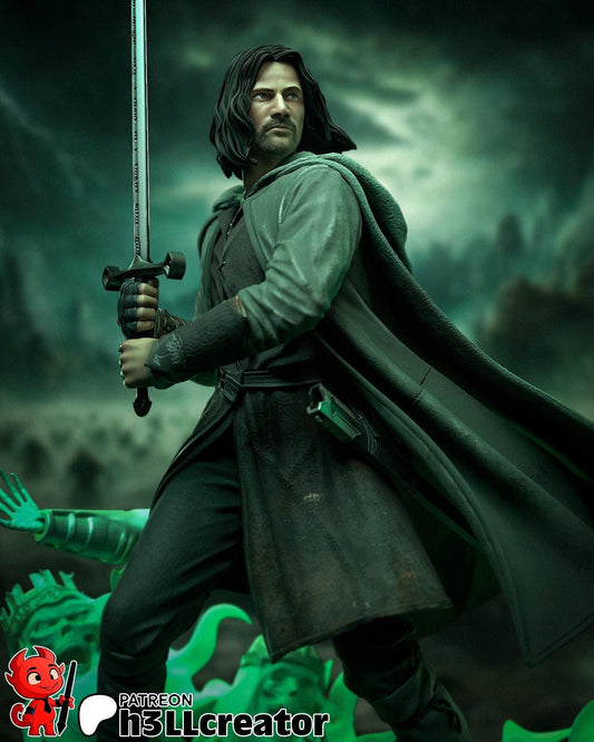 LOTR Aragorn Garage Kit | Fanmade Model | The heir | 3D Printed