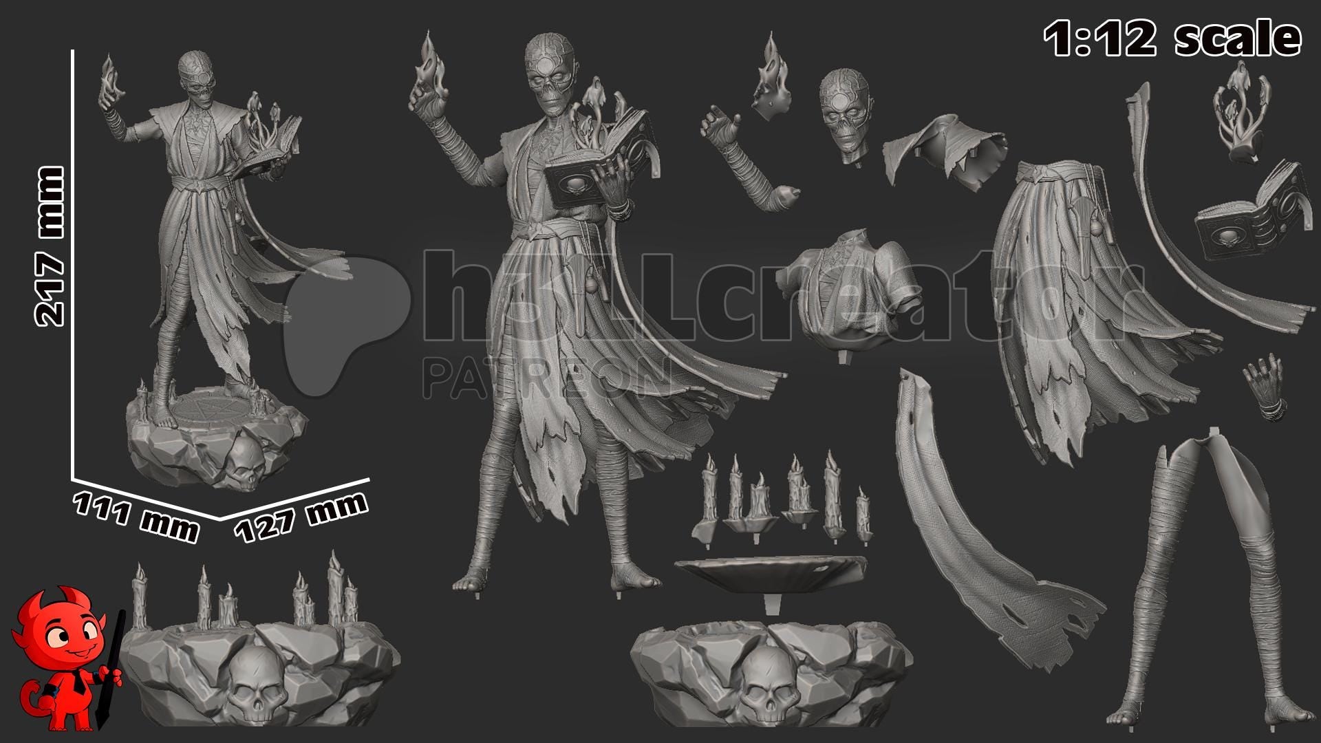 Baldur's Gate 3 Withers Garage Kit | Fanmade Model by h3llCreator | He's very interested in your love life | 3D Printed