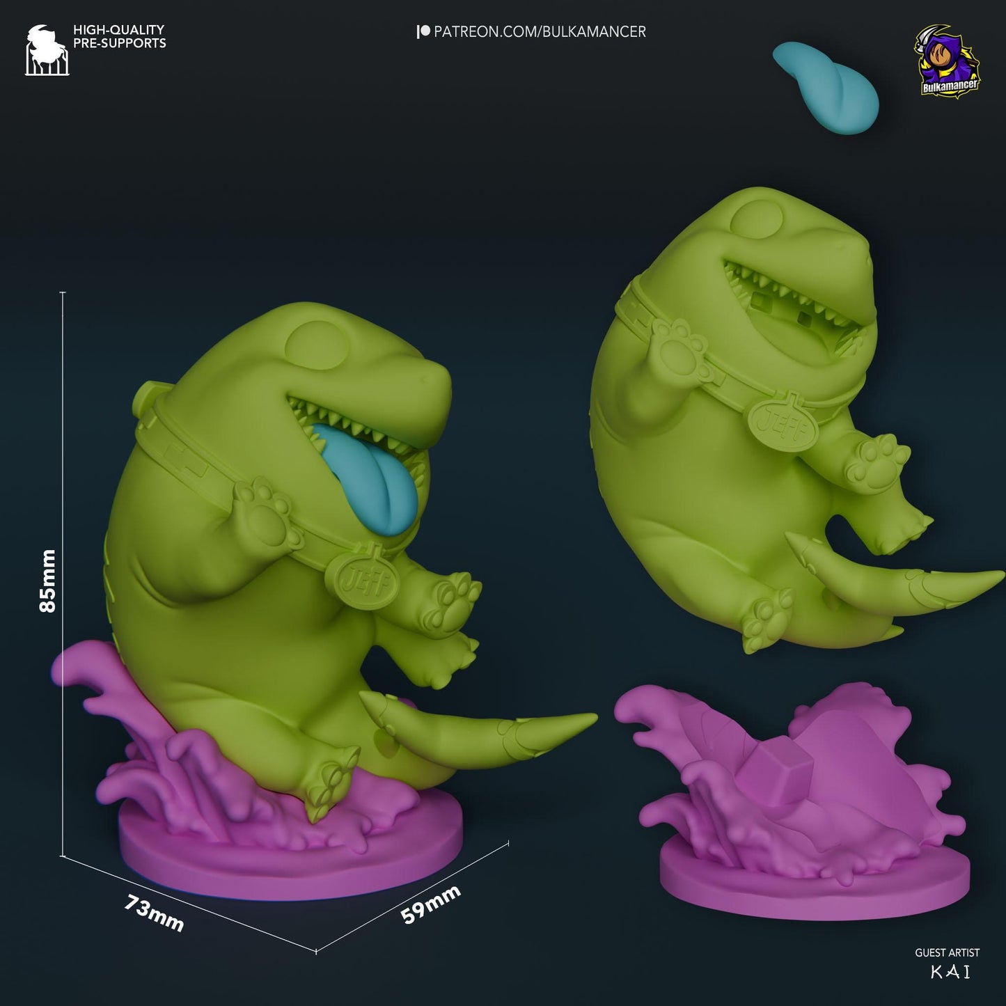 Jeff | Fanmade Model by Bulkamancer| Land Shark | 3D Printed - Sephiknot