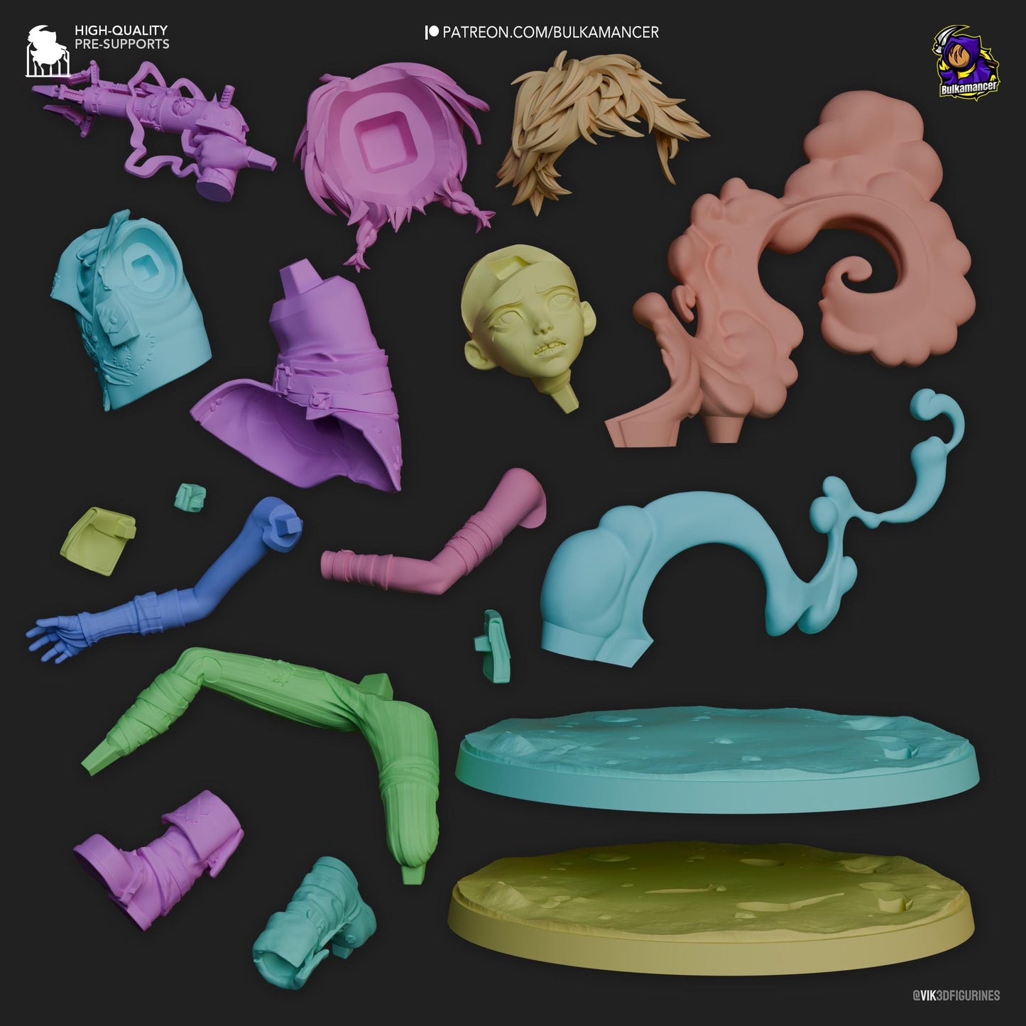 Arcane Isha Garage Kit | Fanmade Model by h3llCreator & Bulkamancer | Mini Jinx really | 3D Printed - Sephiknot