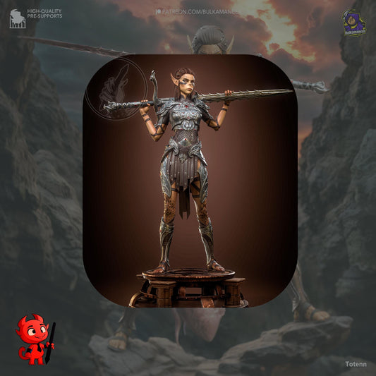 Baldur's Gate 3 Lae'zel Garage Kit | Fanmade Model by Bulkamancer/h3llCreator| Lae'zel of Crèche K'liir | 3D Printed