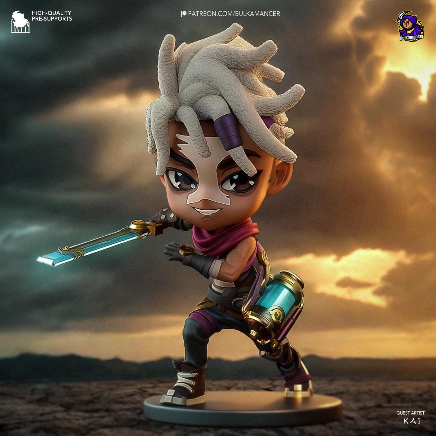Chibi Arcane Garage Kit | Fanmade Model by Bulkamancer| Pow! | 3D Printed - Sephiknot
