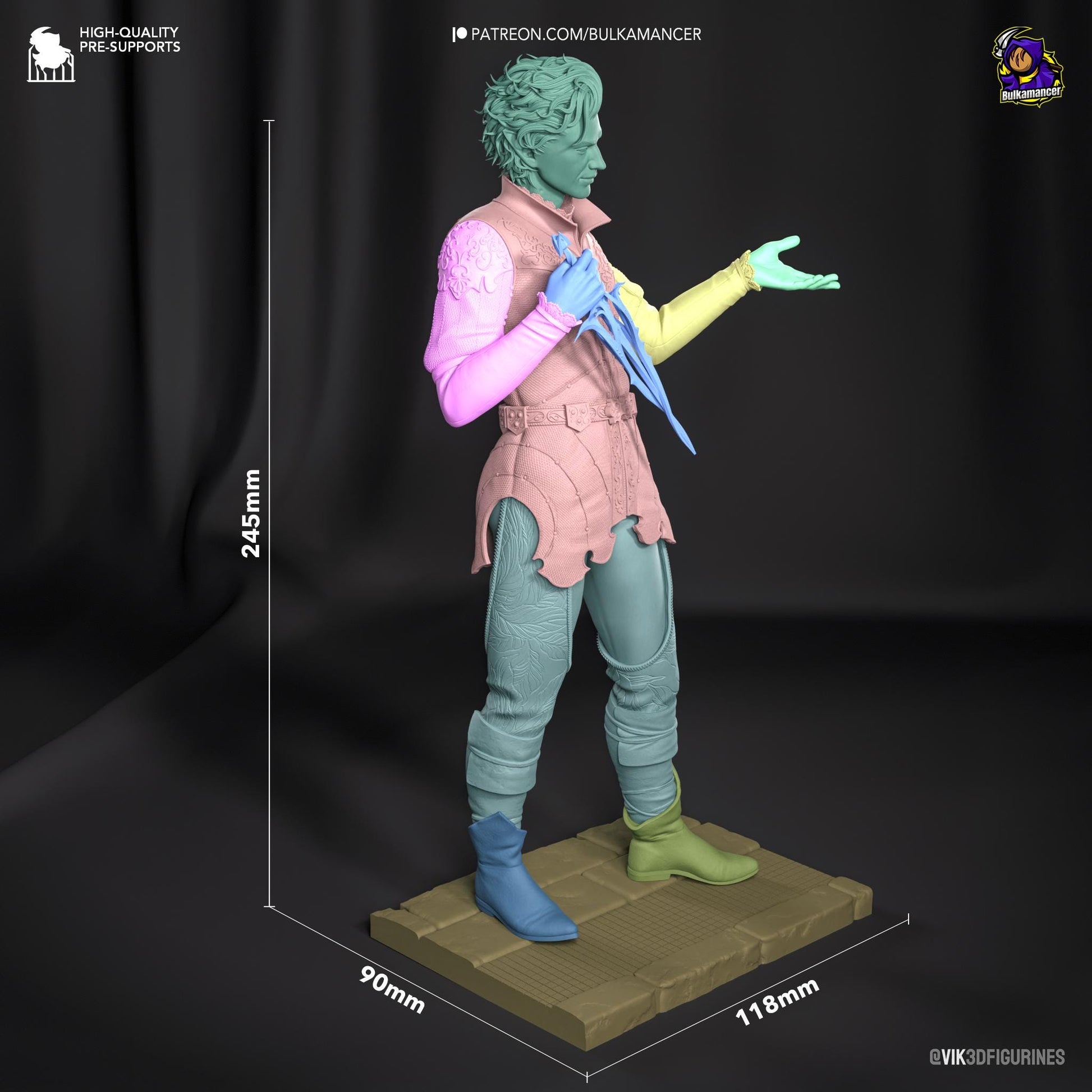 Baldurs Gate 3 Astarion Garage Kit | Fanmade Model made by h3llCreator & Bulkamancer | The Vampire Husbando | 3D Printed