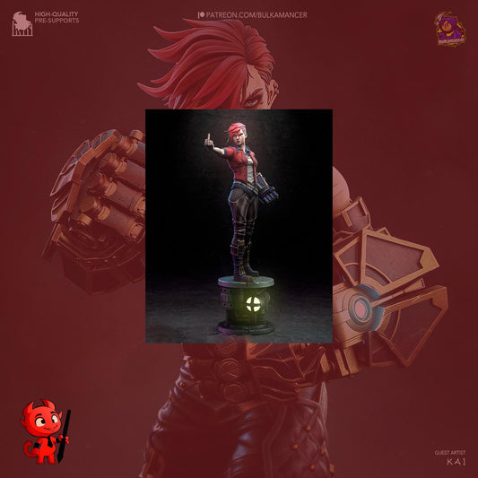 Arcane Vi Garage Kit | Fanmade Model by Bulkamancer & h3llCreator | League of Legends | 3D Printed