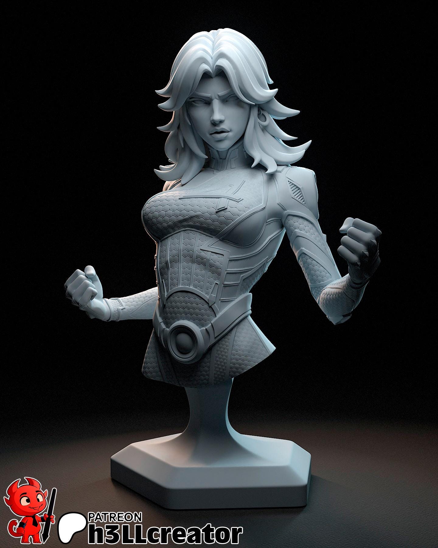 Invisible Woman Garage Kit | Fanmade Model by h3llCreator | Rivals | 3D Printed