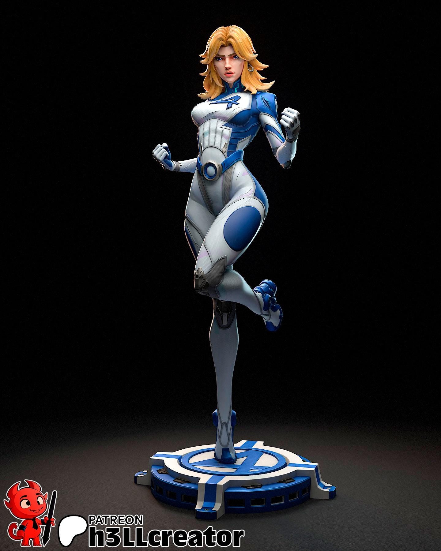 Invisible Woman Garage Kit | Fanmade Model by h3llCreator | Rivals | 3D Printed