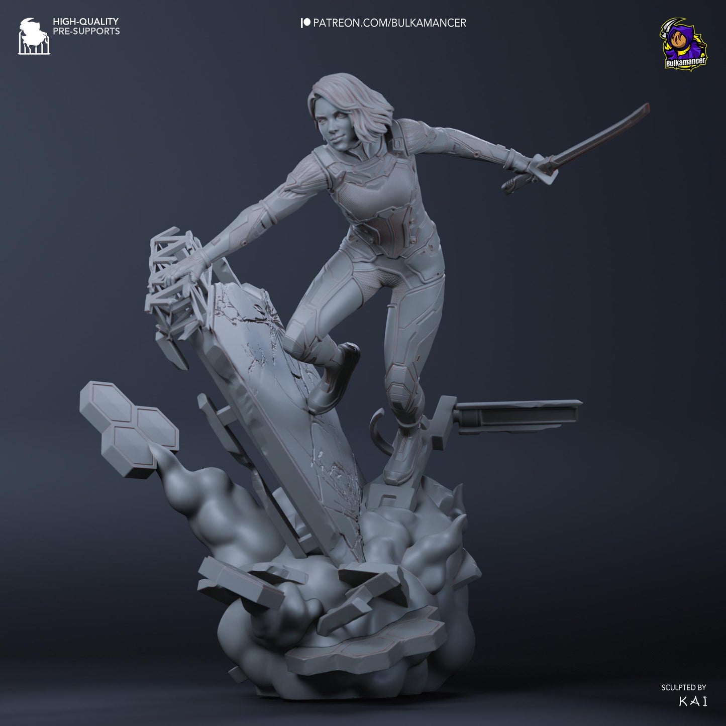 Mio Garage Kit | Fanmade Model by Bulkamancer| Science Fiction Writer | 3D Printed