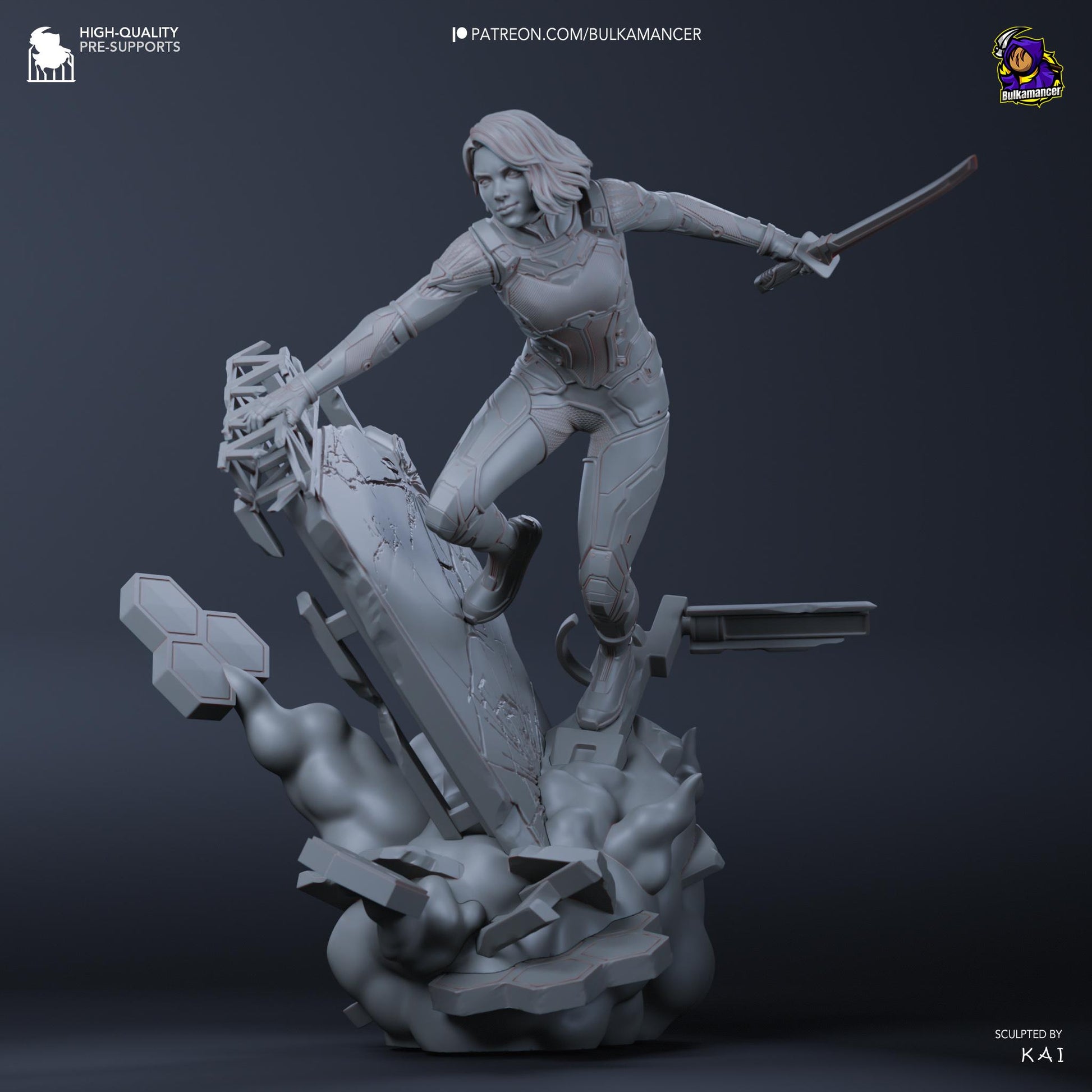 Mio Garage Kit | Fanmade Model by Bulkamancer| Science Fiction Writer | 3D Printed