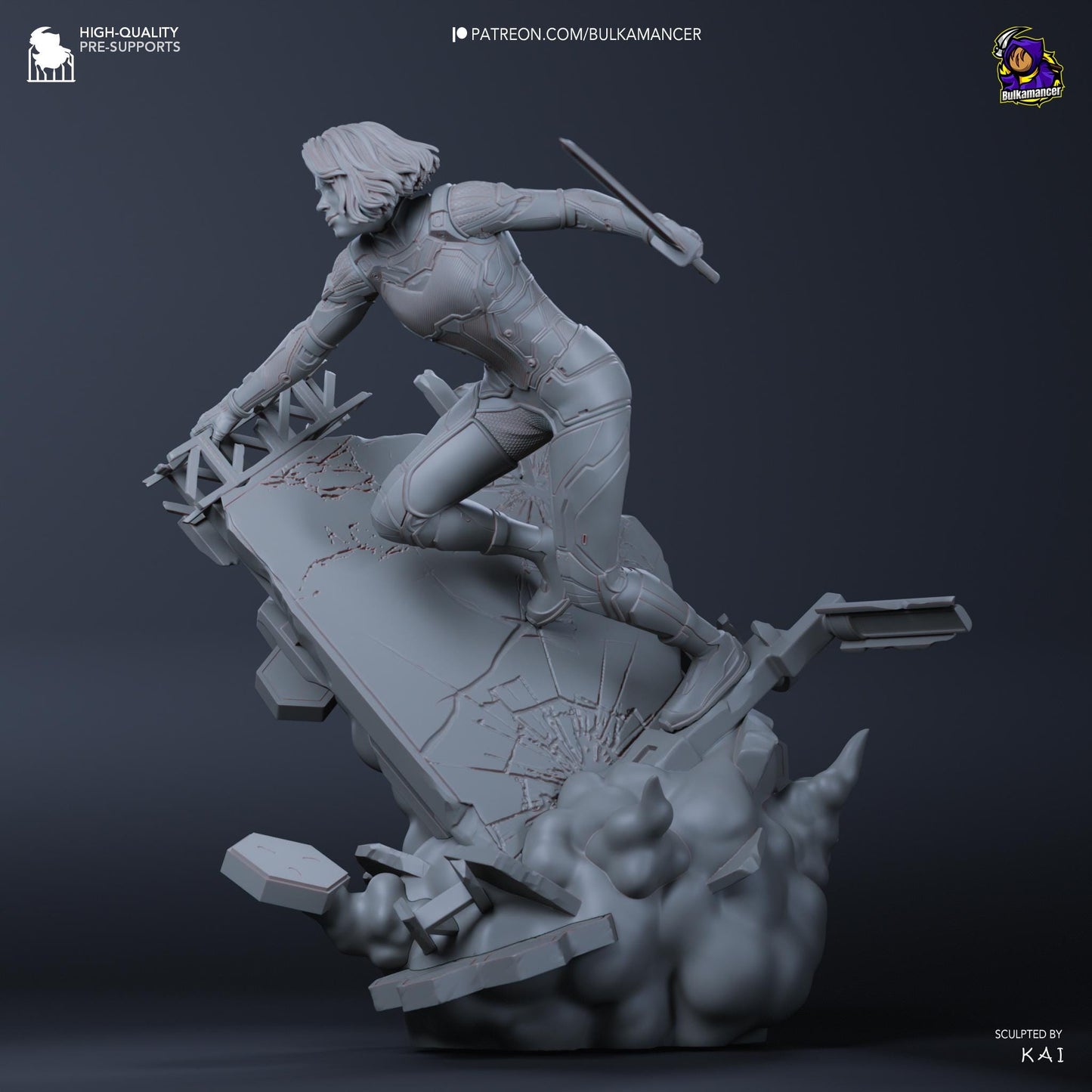 Mio Garage Kit | Fanmade Model by Bulkamancer| Science Fiction Writer | 3D Printed