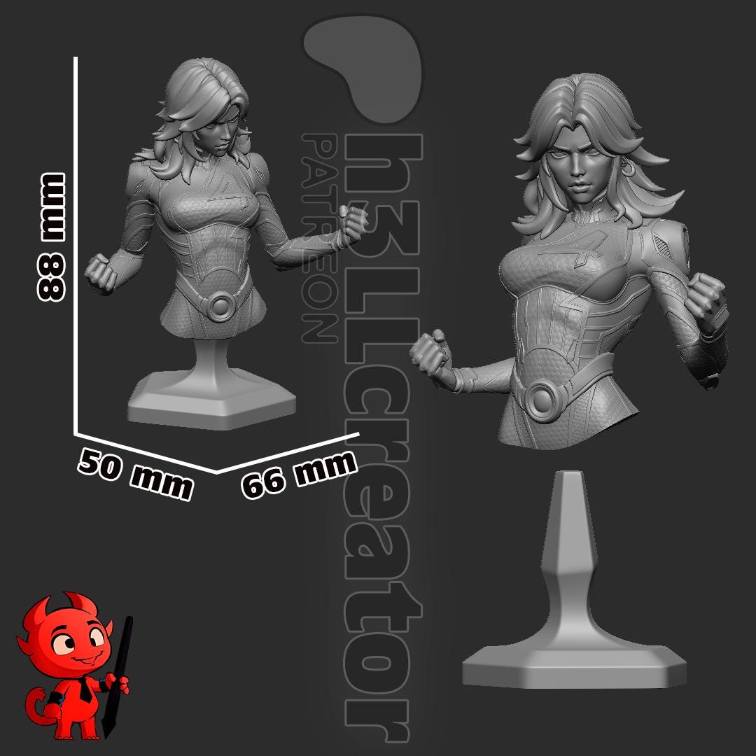 Invisible Woman Garage Kit | Fanmade Model by h3llCreator | Rivals | 3D Printed