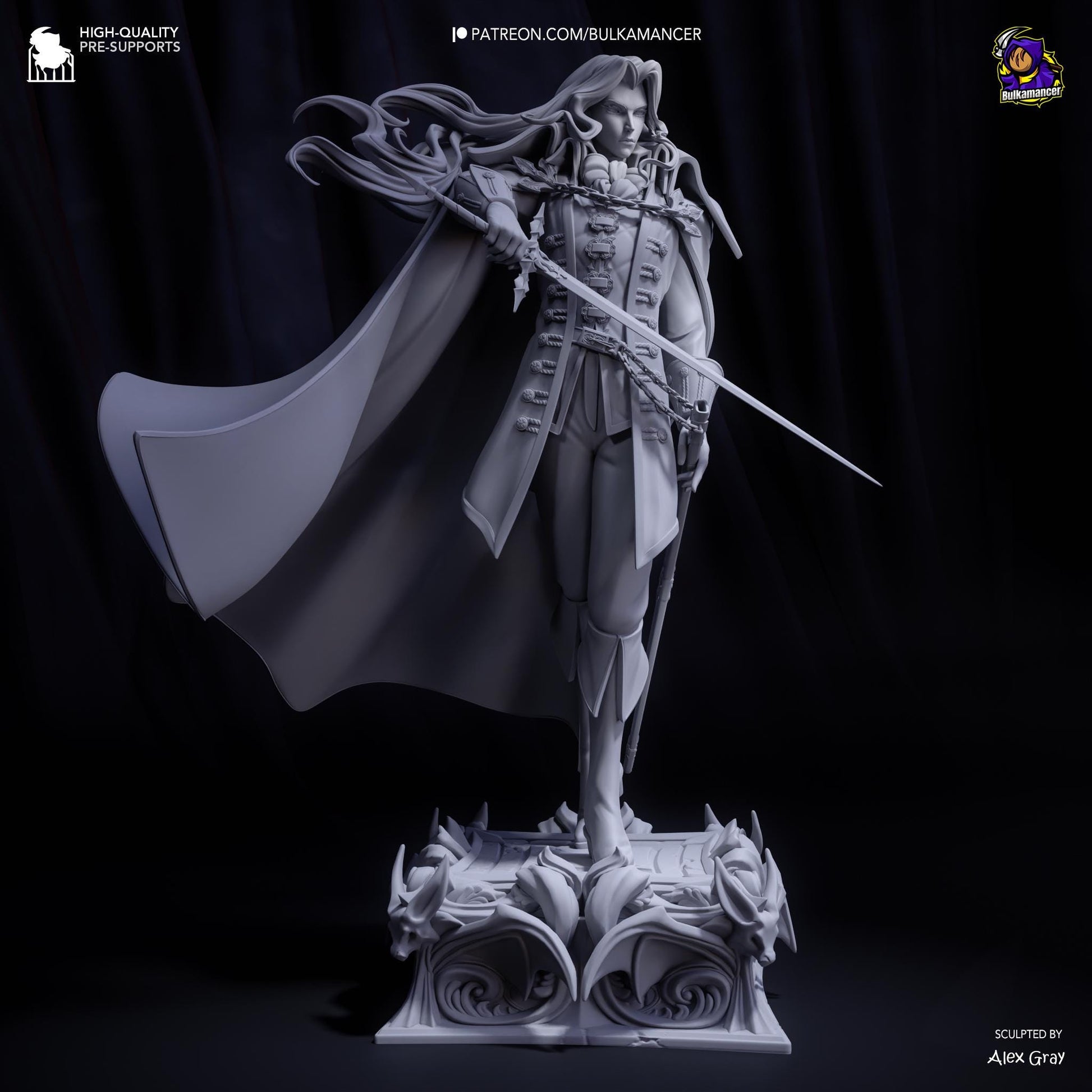 Alucard Garage Kit | Fanmade Model by Bulkamancer| The vampire daddy | 3D Printed