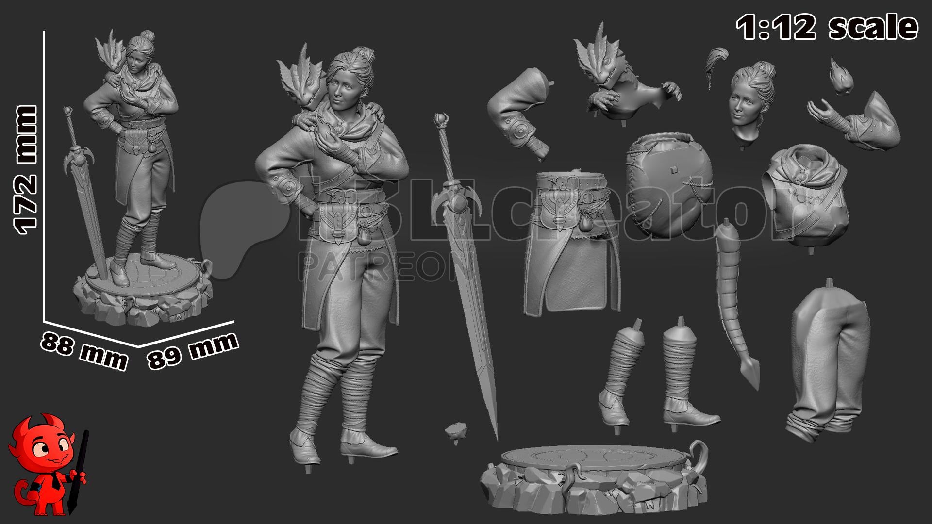 Zoe Sato Garage Kit | Fanmade Model by h3llCreator | Split Fiction | 3D Printed