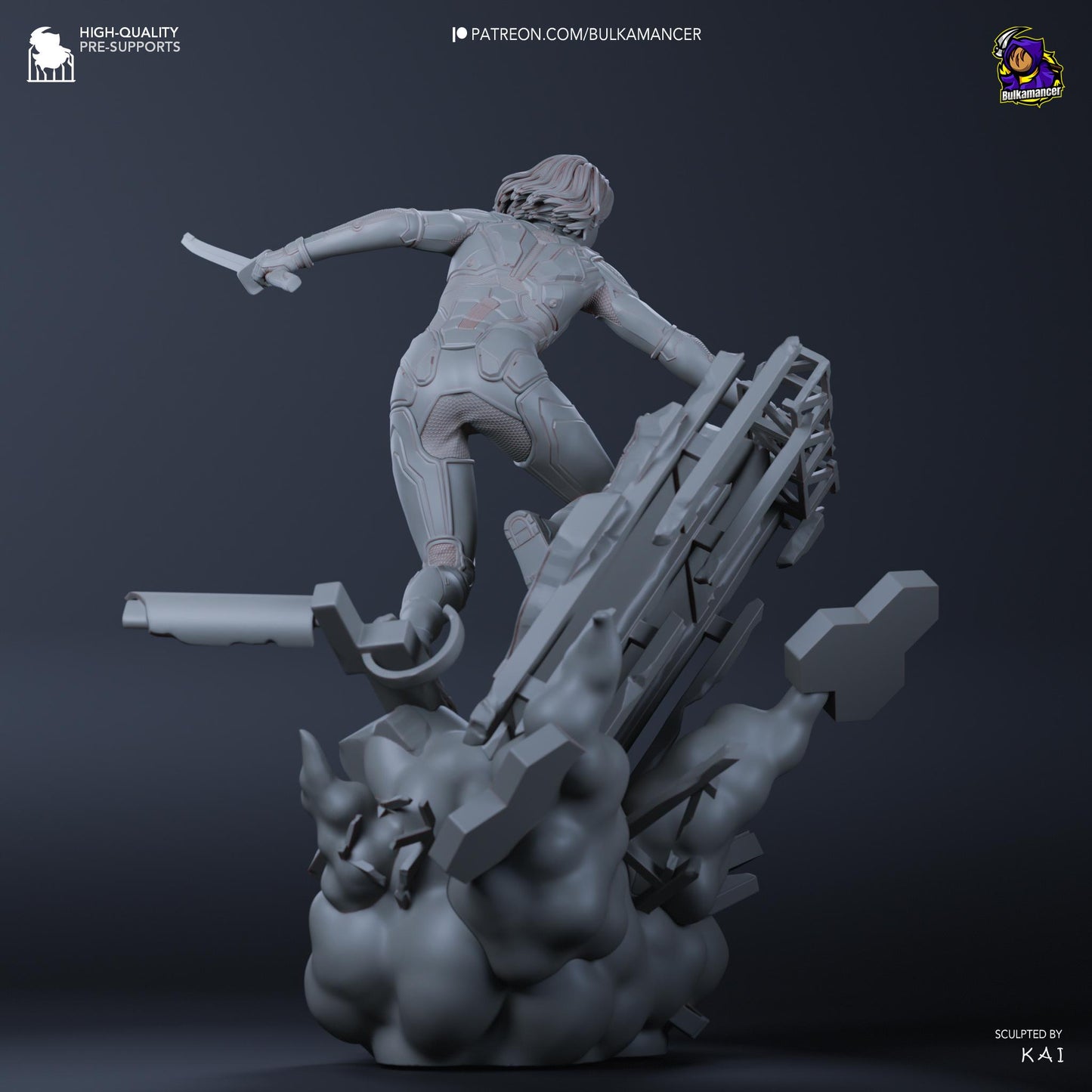 Mio Garage Kit | Fanmade Model by Bulkamancer| Science Fiction Writer | 3D Printed