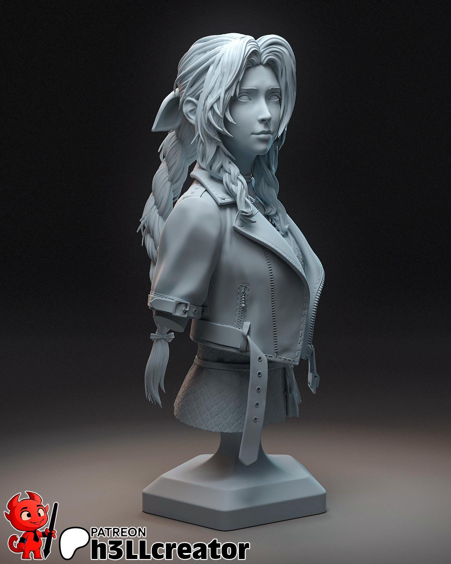 Aerith Garage Kit | Fanmade Model by h3llCreator | The Ancient | 3D Printed
