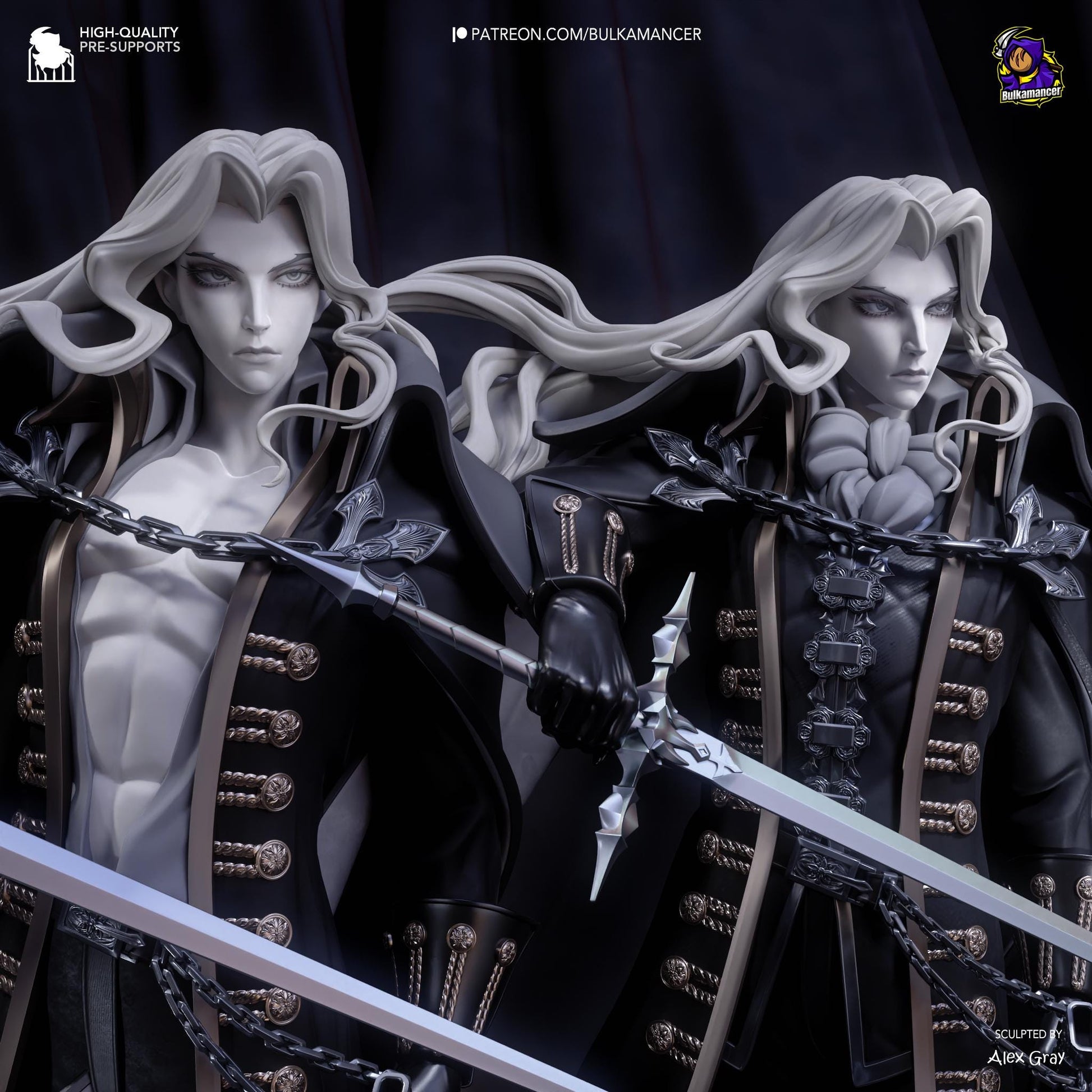 Alucard Garage Kit | Fanmade Model by Bulkamancer| The vampire daddy | 3D Printed