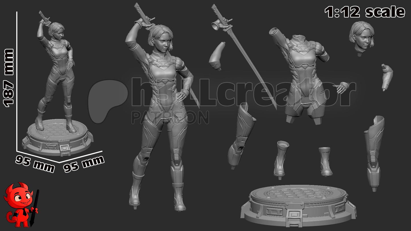 Mio Garage Kit | Fanmade Model by h3llCreator | Split Fiction | 3D Printed