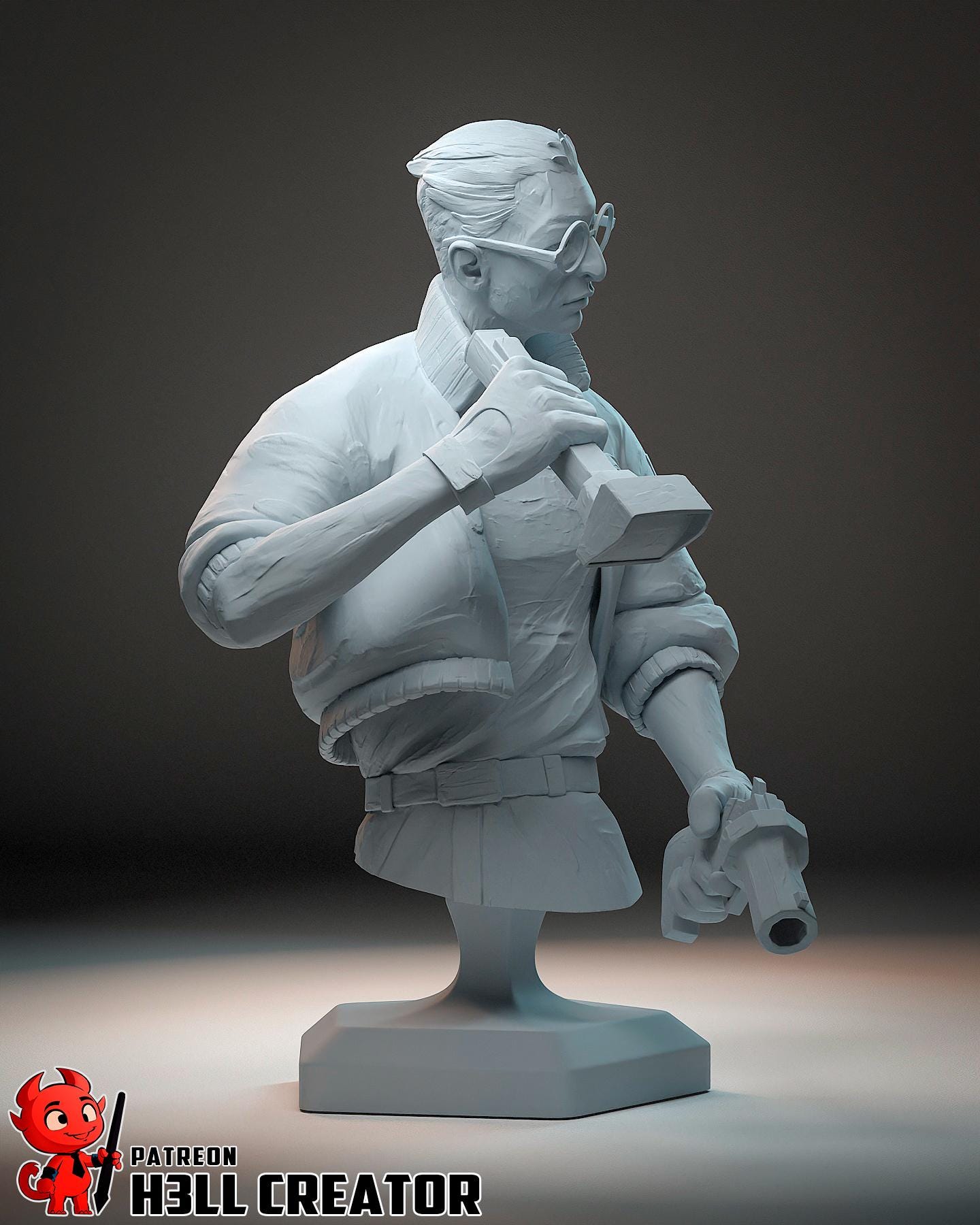 Harry and Kim Garage Kit | Fanmade Model by h3llCreator | Disco Elysium | 3D Printed
