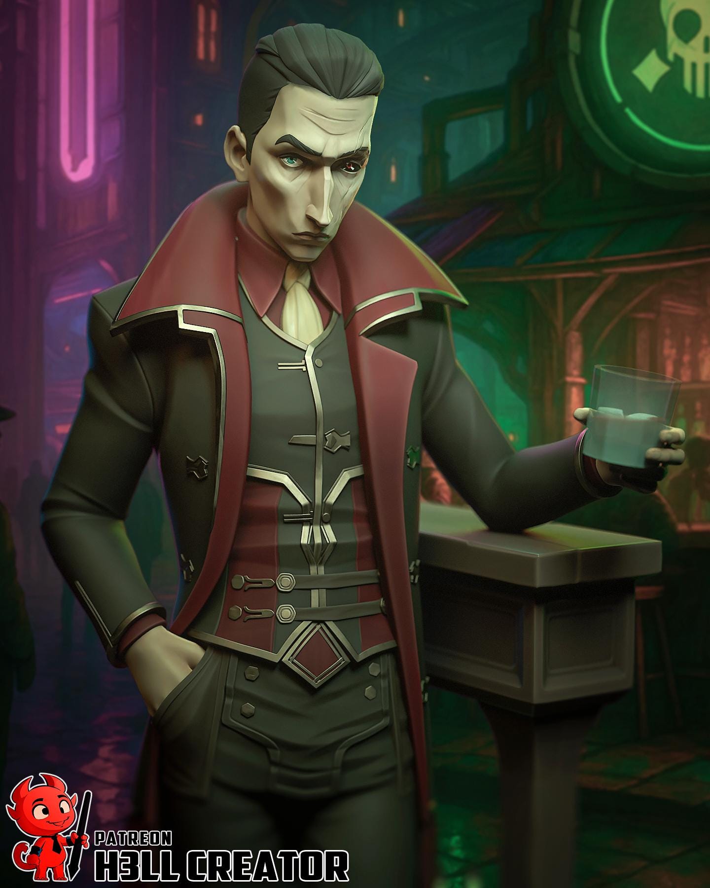 Silco from League of Legends Fan-Made Model by h3llcreator - Sephiknot