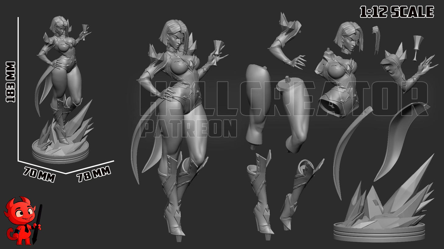 Lady Thunder Thighs Garage Kit | Fanmade Model by h3llCreator | Rivals | 3D Printed