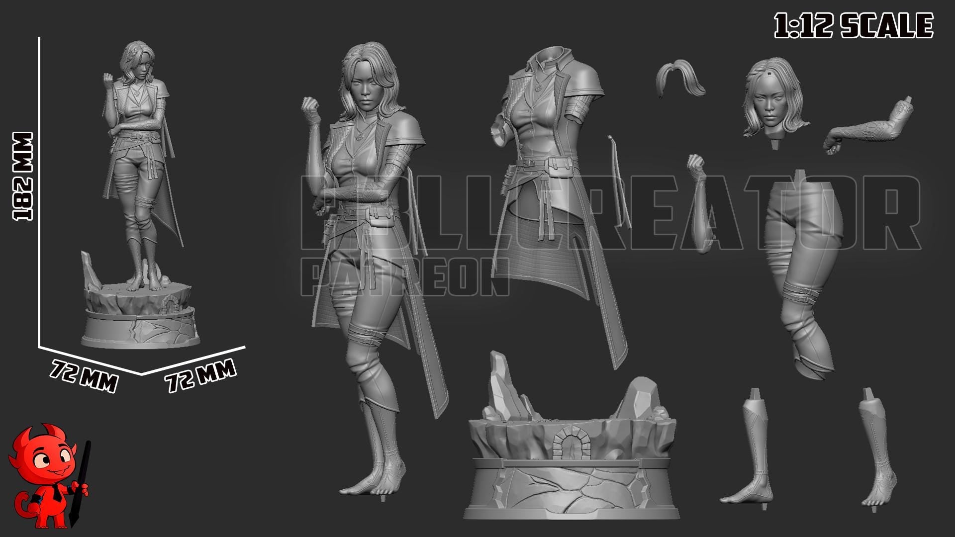 Lune Garage Kit | Fanmade Model by h3llCreator | Expedition 33 | 3D Printed