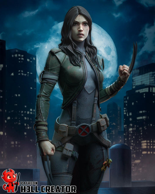 X-23 Garage Kit | Fanmade Model by h3llCreator | Logan Jr | 3D Printed